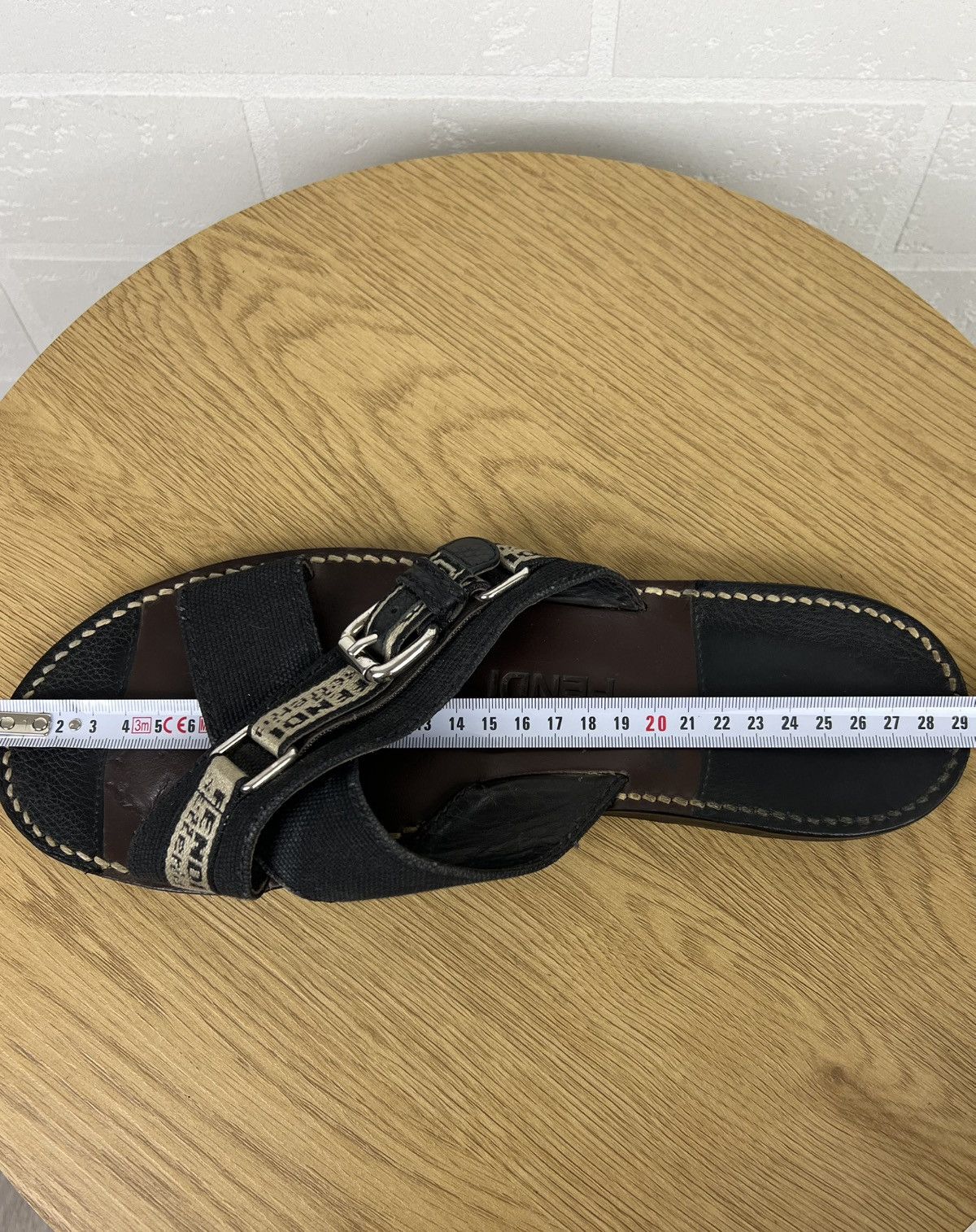 Fendi FENDI Sandals Leather Shoes Straps Black Logo Men’s Size US 9.5 / EU 42-43 - 13 Thumbnail
