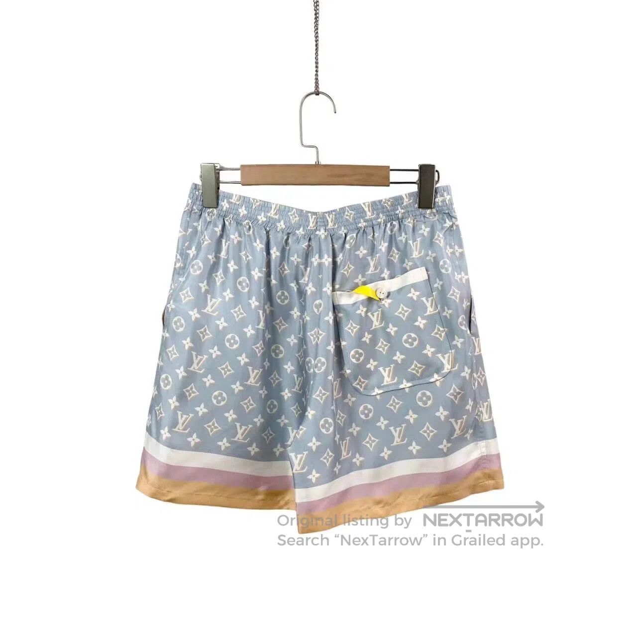 Louis Vuitton Louis Vuitton 23SS full print logo silk shorts| Size 27" / US 4 / IT 40 - 2 Thumbnail