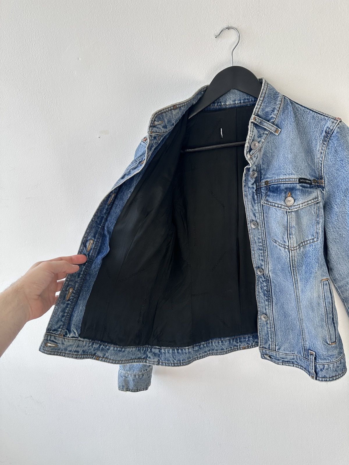 Dolce & Gabbana Dolce & Gabbana Archival Denim Jacket Y2K Blue Jean Jacket Size S / US 4 / IT 40 - 13 Thumbnail
