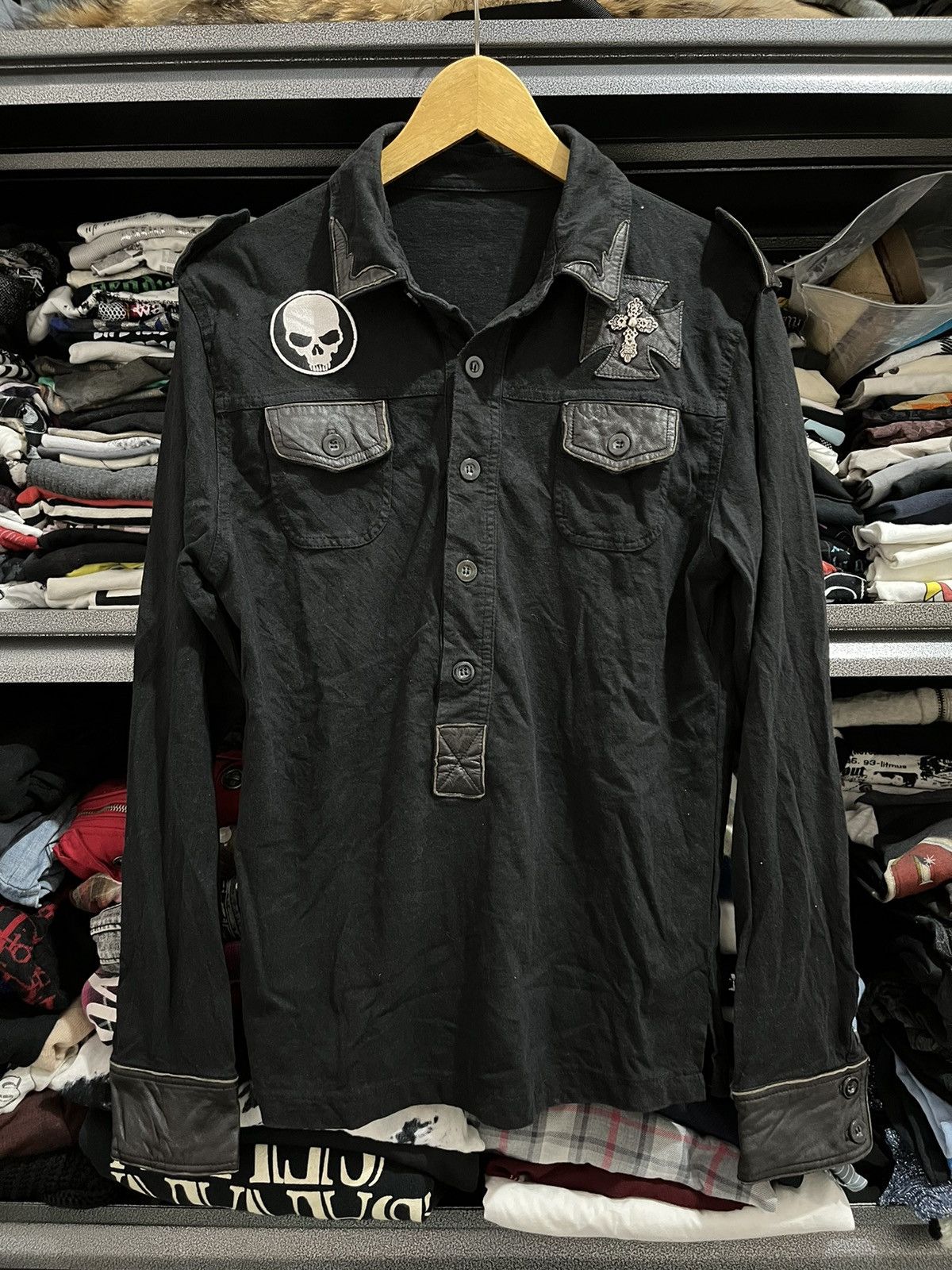 Japanese Brand Mast skull coss shirt Size US M / EU 48-50 / 2 - 1 Thumbnail