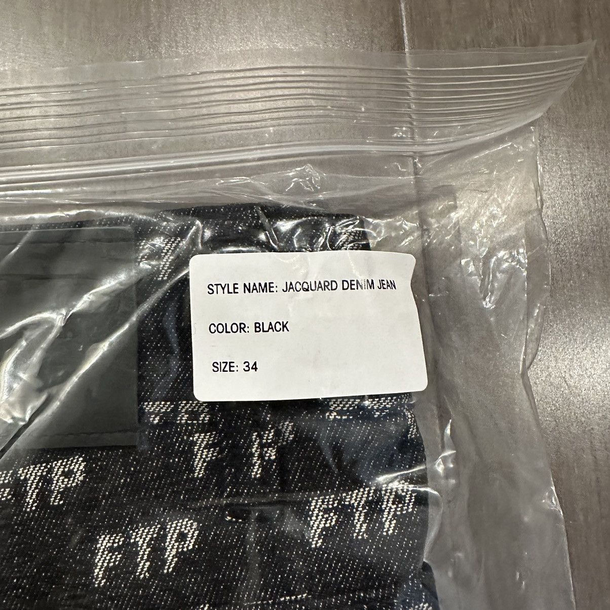Fuck The Population FTP Jacquard Denim Logo Jeans Black Size US 34 / EU 50 - 2 Thumbnail
