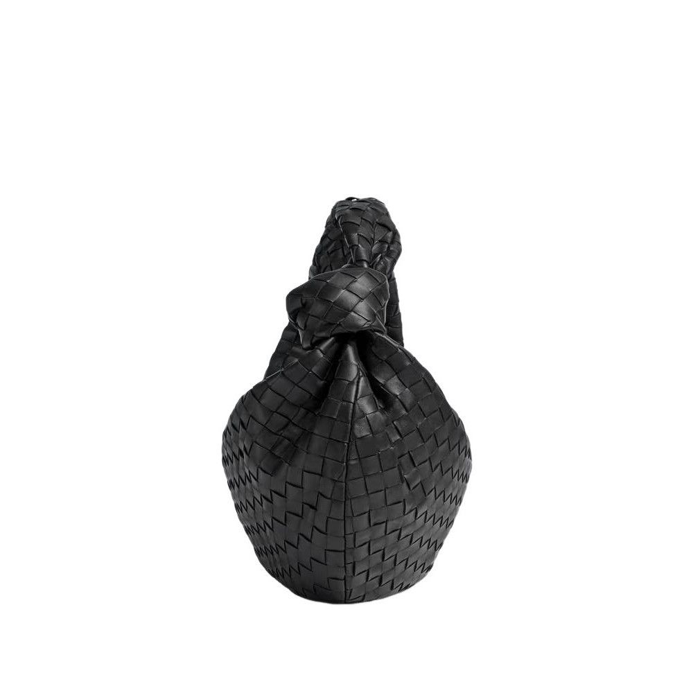 Bottega Veneta BOTTEGA VENETA Jodie Medium $5000 Black Leather Shoulder Bag Size ONE SIZE - 2 Thumbnail