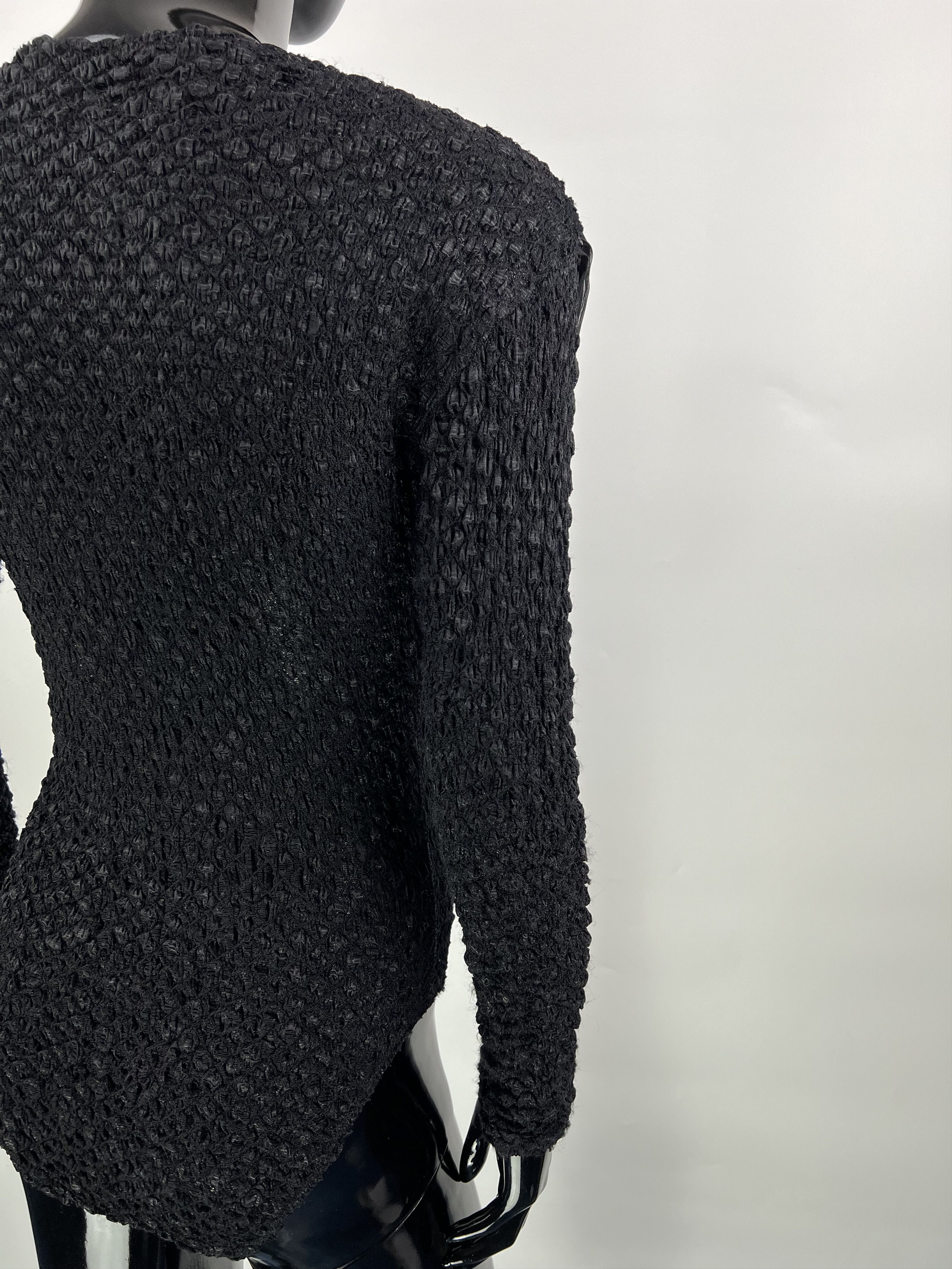 Designer × Vintage Rare Vintage Georges Barhel Black Bodysuit Size 1 XS/S Size S / US 4 / IT 40 - 4 Thumbnail