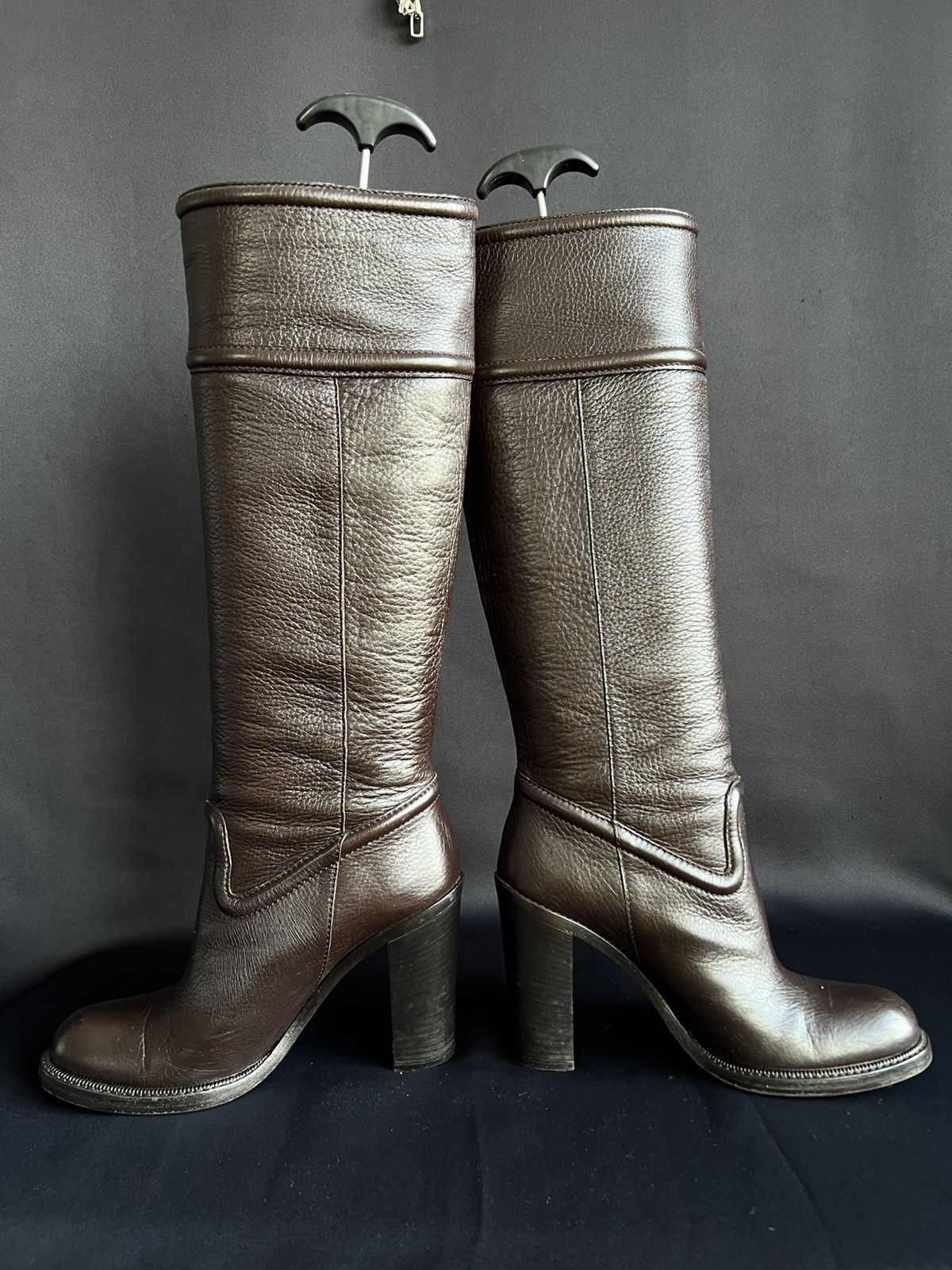 Gucci Gucci Womens Boots Leather Size 38/5 Size US 8.5 / IT 38.5 - 3 Thumbnail