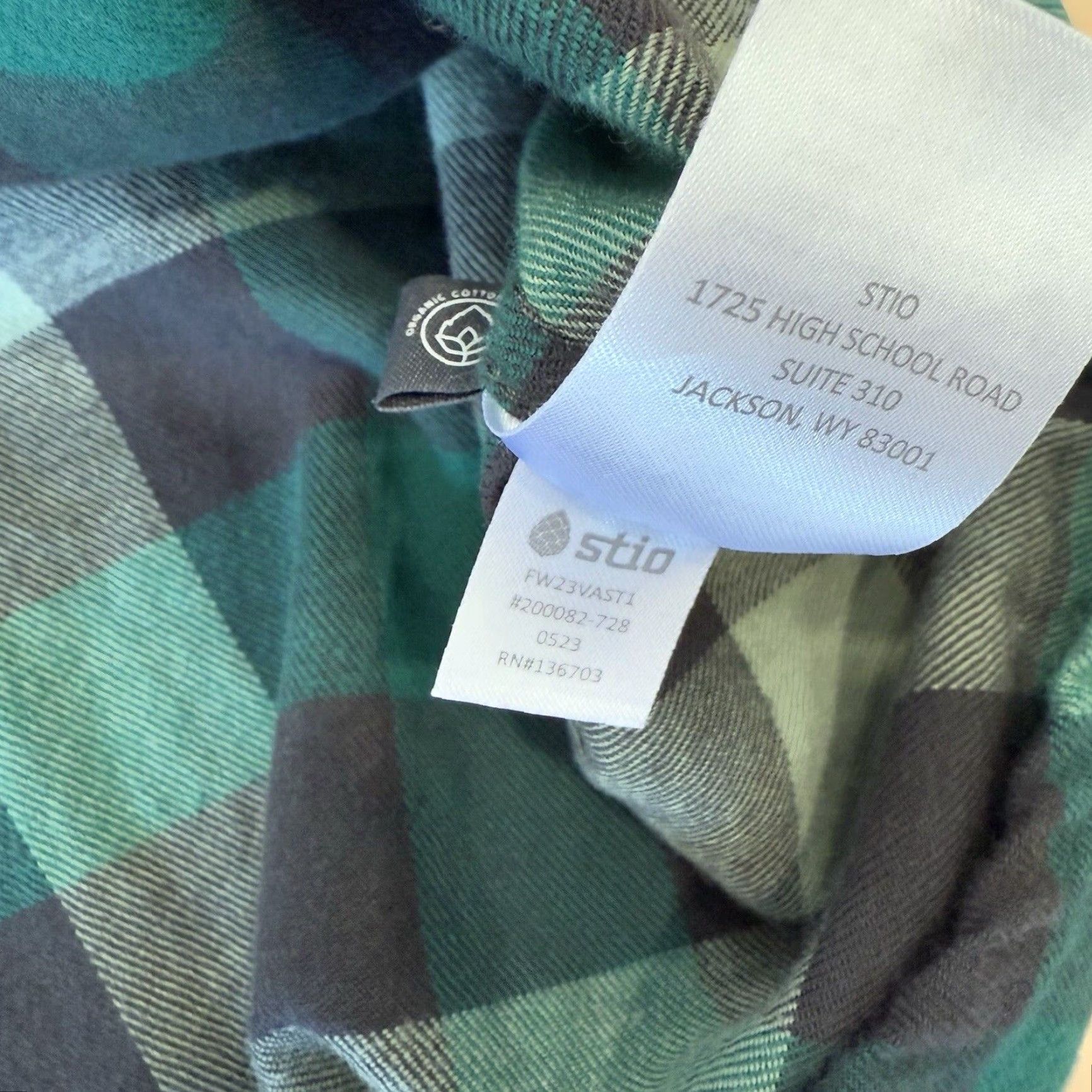 Vintage Stio Flannel Button-Up Shirt M Green Black Casual Workwear Wyoming Mens Shirt Size US M / EU 48-50 / 2 - 6 Thumbnail