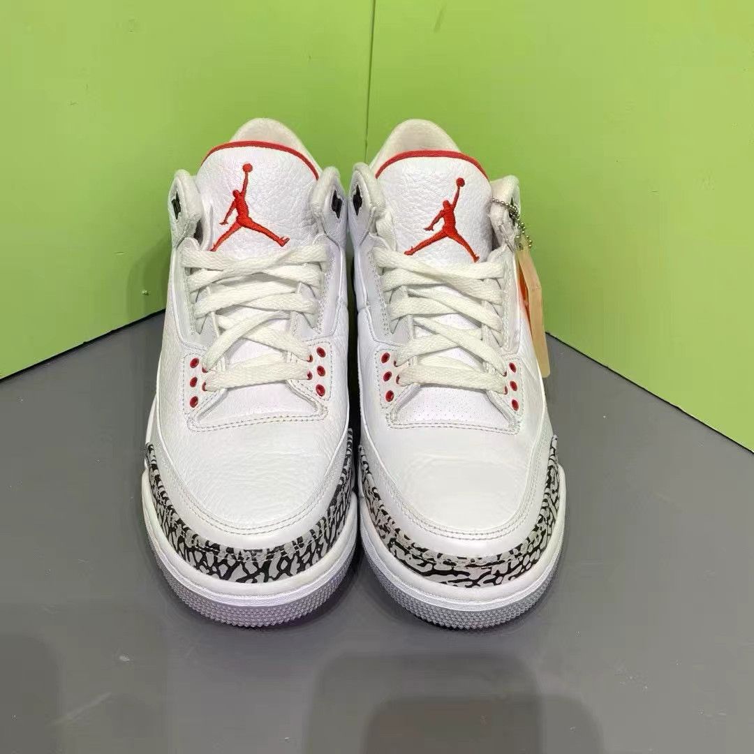 Jordan Brand Air Jordan 3 White Cement Basketball Shoes K15 Size US 9 / EU 42 - 2 Thumbnail