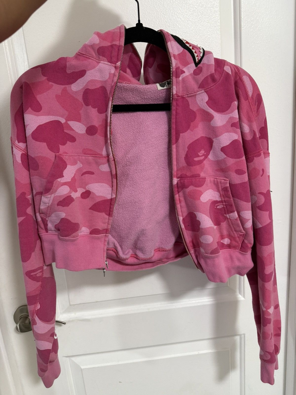 Bape BAPE Camo Cropped Full Zip Hoodie Size S / US 4 / IT 40 - 1 Thumbnail