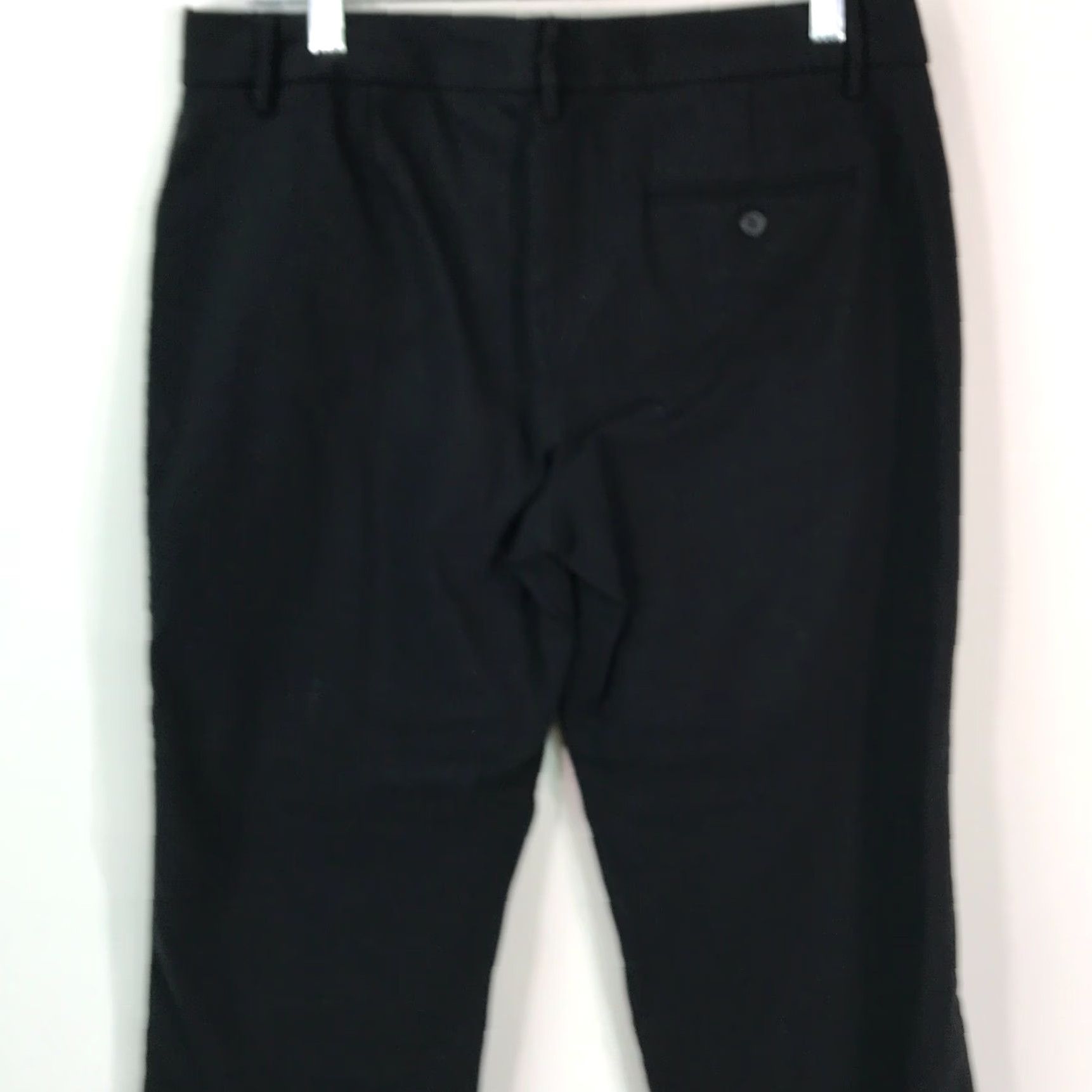 Express Express Editor Women's Cropped Capri Pants Size 6 Black Casual Regular Fit Size 28" / US 6 / IT 42 - 4 Thumbnail