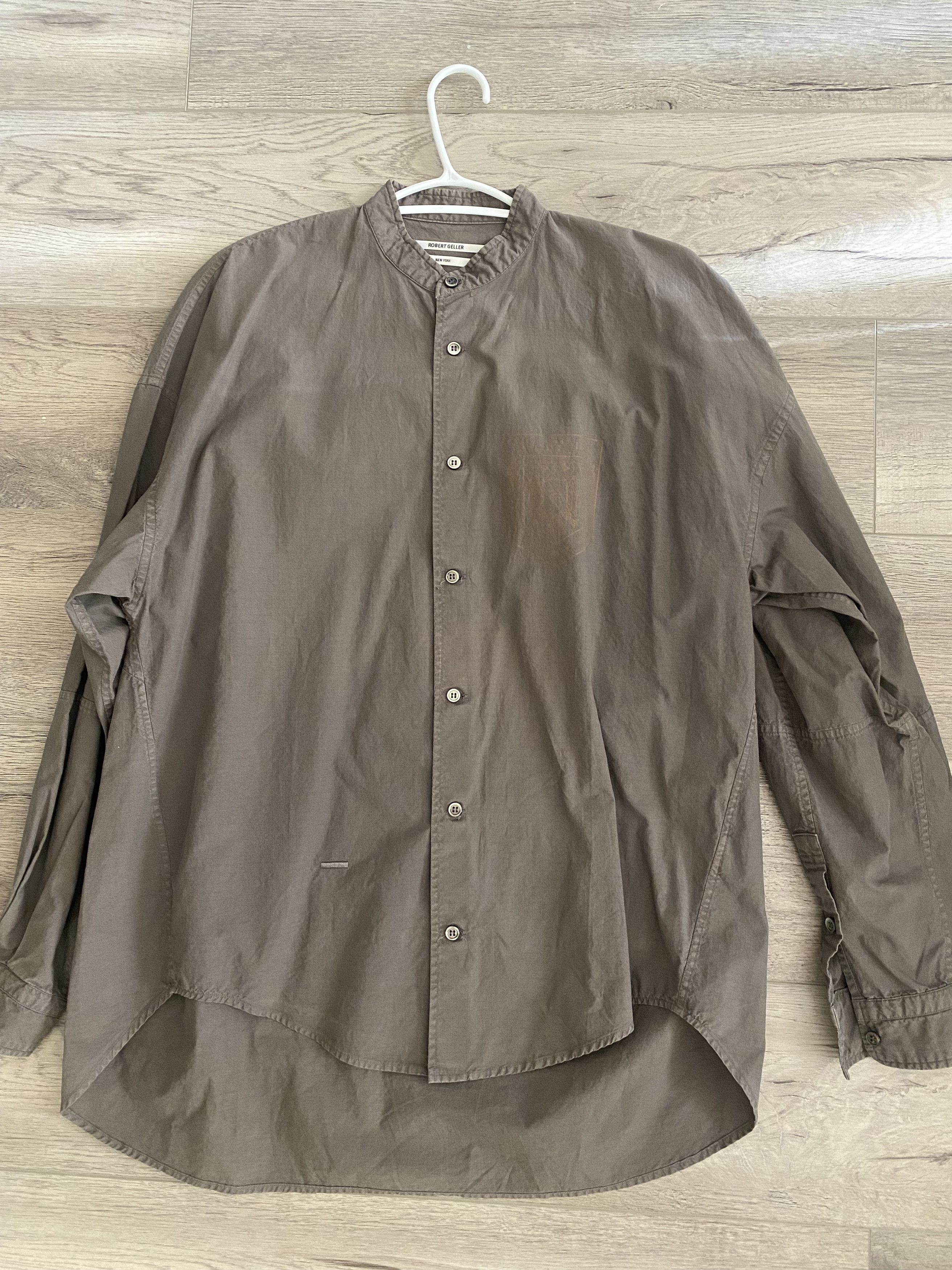 Robert Geller FC Collarless Shirt Size US S / EU 44-46 / 1 - 1 Thumbnail