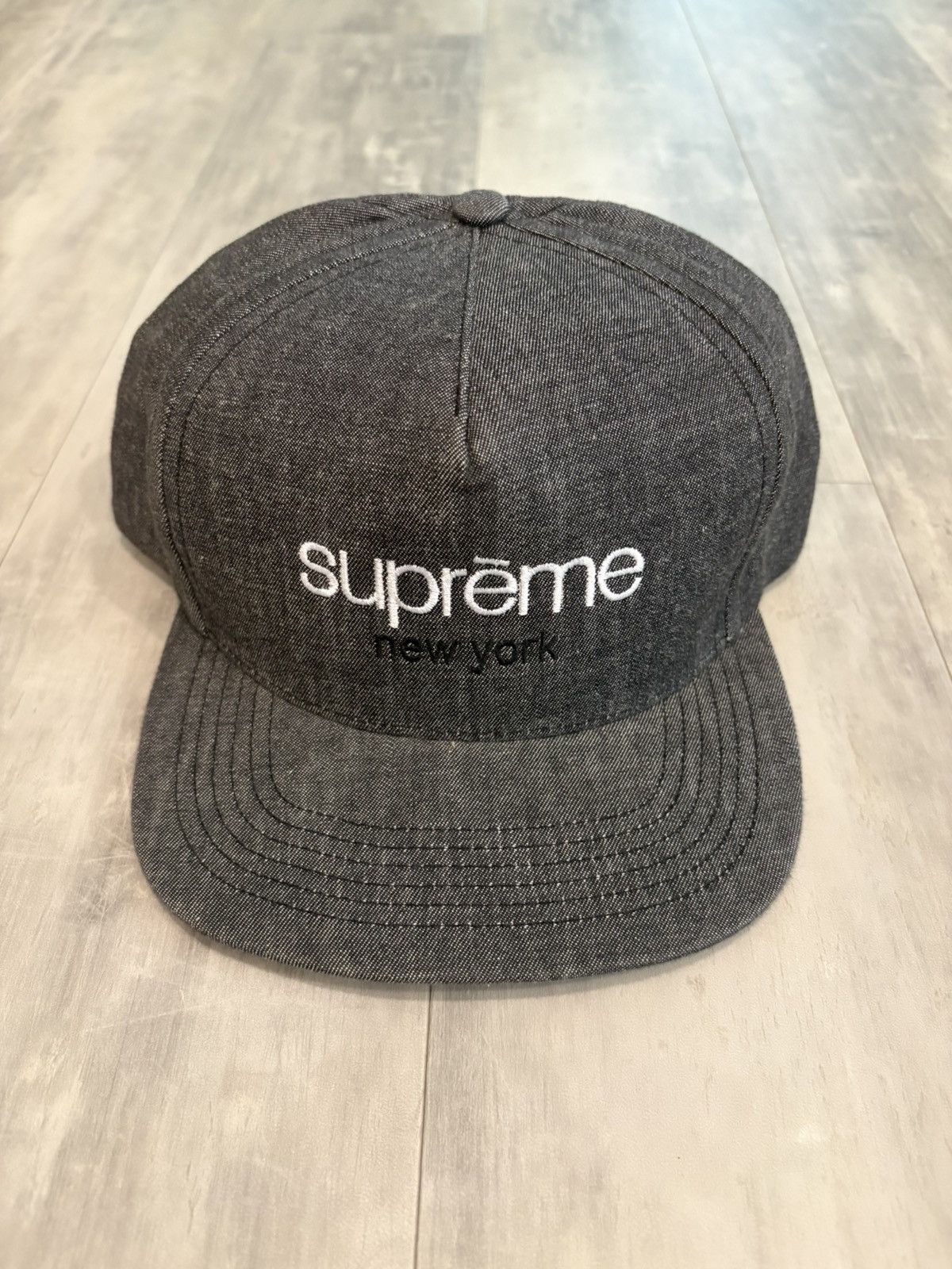 Supreme Supreme Classic Logo Denim 5-Panel Size ONE SIZE - 1 Thumbnail