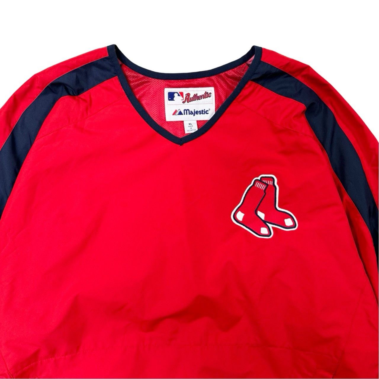 Vintage Vintage Majestic Boston Red Sox Pullover Windbreaker Size US XL / EU 56 / 4 - 2 Thumbnail