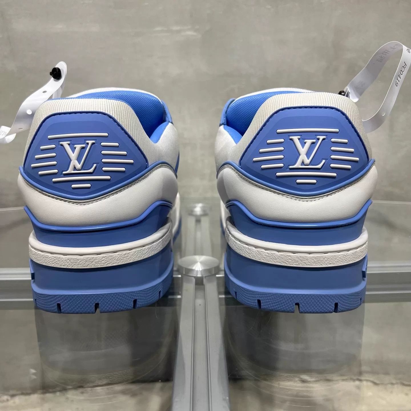 Louis Vuitton LV Trainer Maxi White & Blue UK10 / 44 Size US 11 / EU 44 - 6 Thumbnail