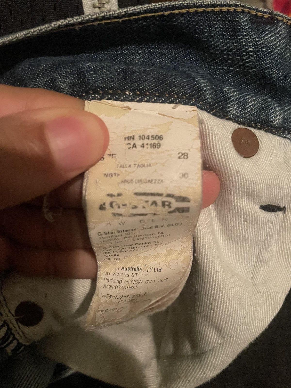 G-Star × Vintage G-Star Raw 3301 Distressed Jeans Size US 28 / EU 44 - 7 Thumbnail
