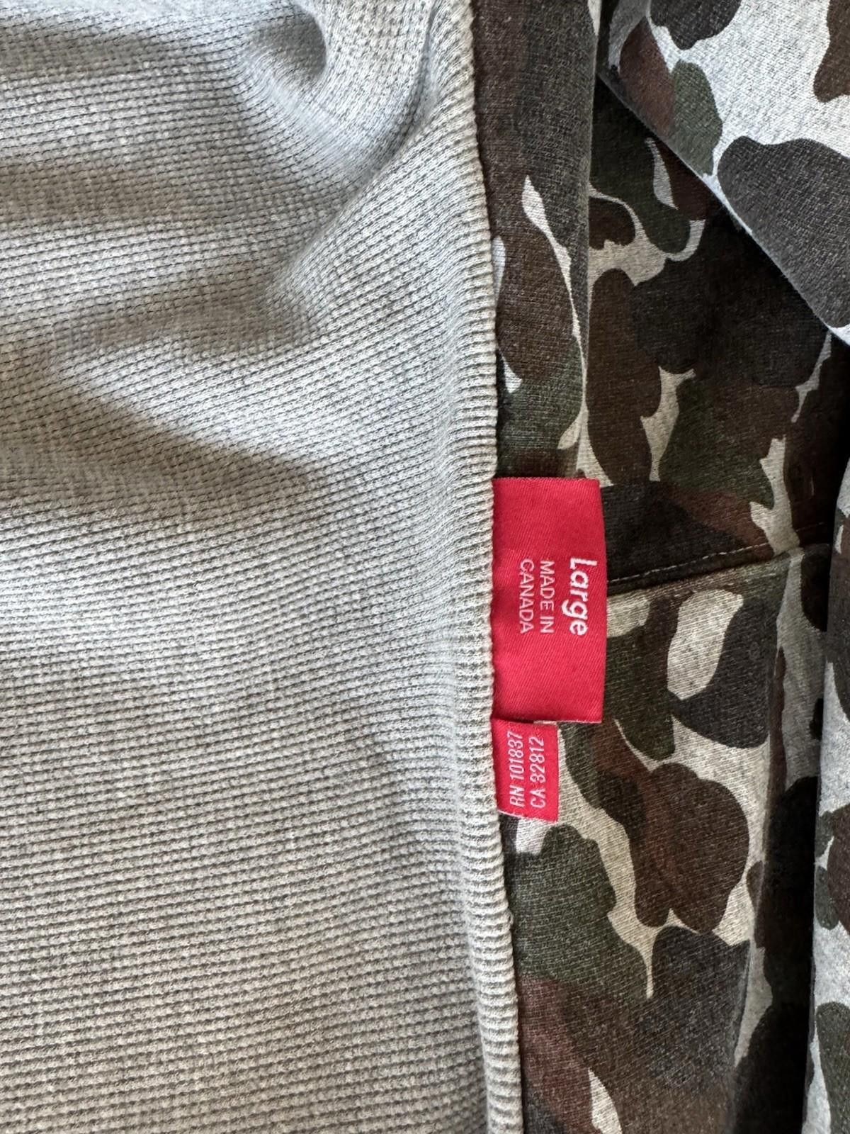 Supreme SUPREME ARC LOGO THERMAL ZIP UP SWEATSHIRT HOODIE CAMO SZ L Size US L / EU 52-54 / 3 - 5 Thumbnail
