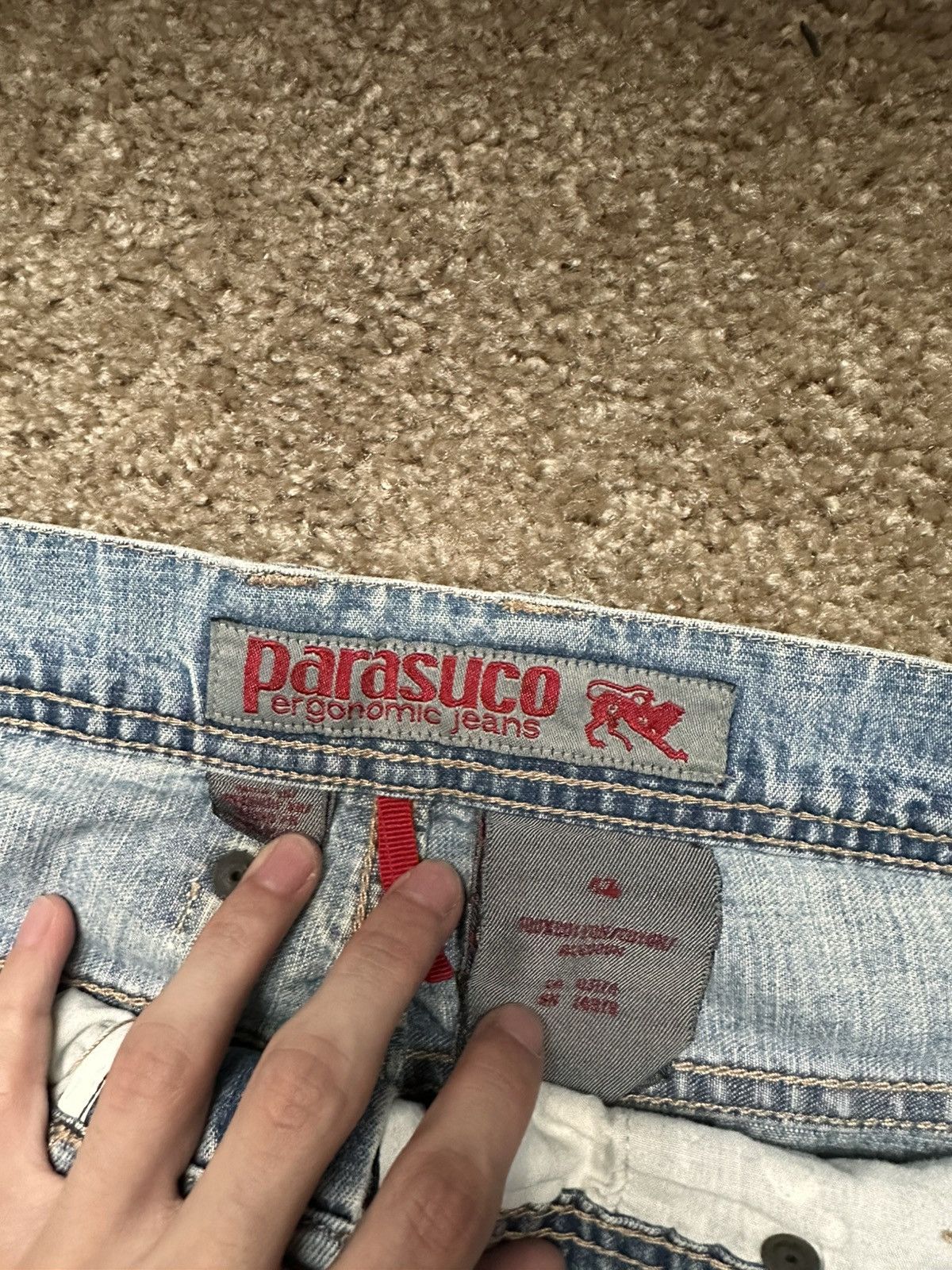 Japanese Brand × Vintage Parasuco baggy blue jean Size US 42 / EU 58 - 6 Thumbnail