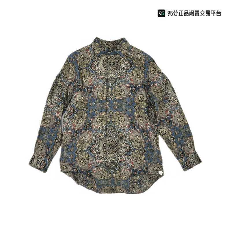 Loro Piana Loro Piana Men's All-Over Print Button Long-Sleeve Shirt Size US M / EU 48-50 / 2 - 1 Thumbnail