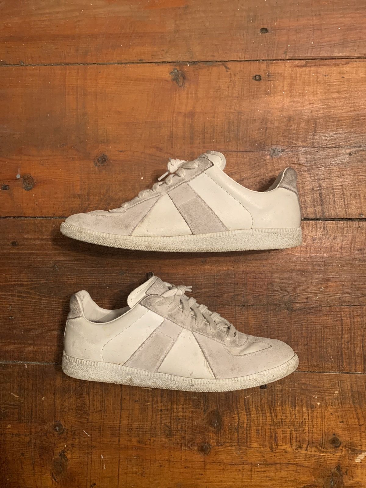 Maison Margiela Replica German Army Trainers 44/10.5 White