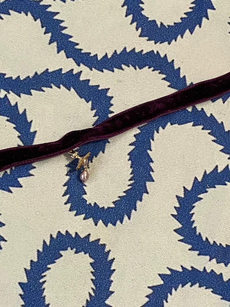 Vivienne Westwood Vivienne Westwood A wine-red purple pearl velvet choker ne Size ONE SIZE - 8 Thumbnail