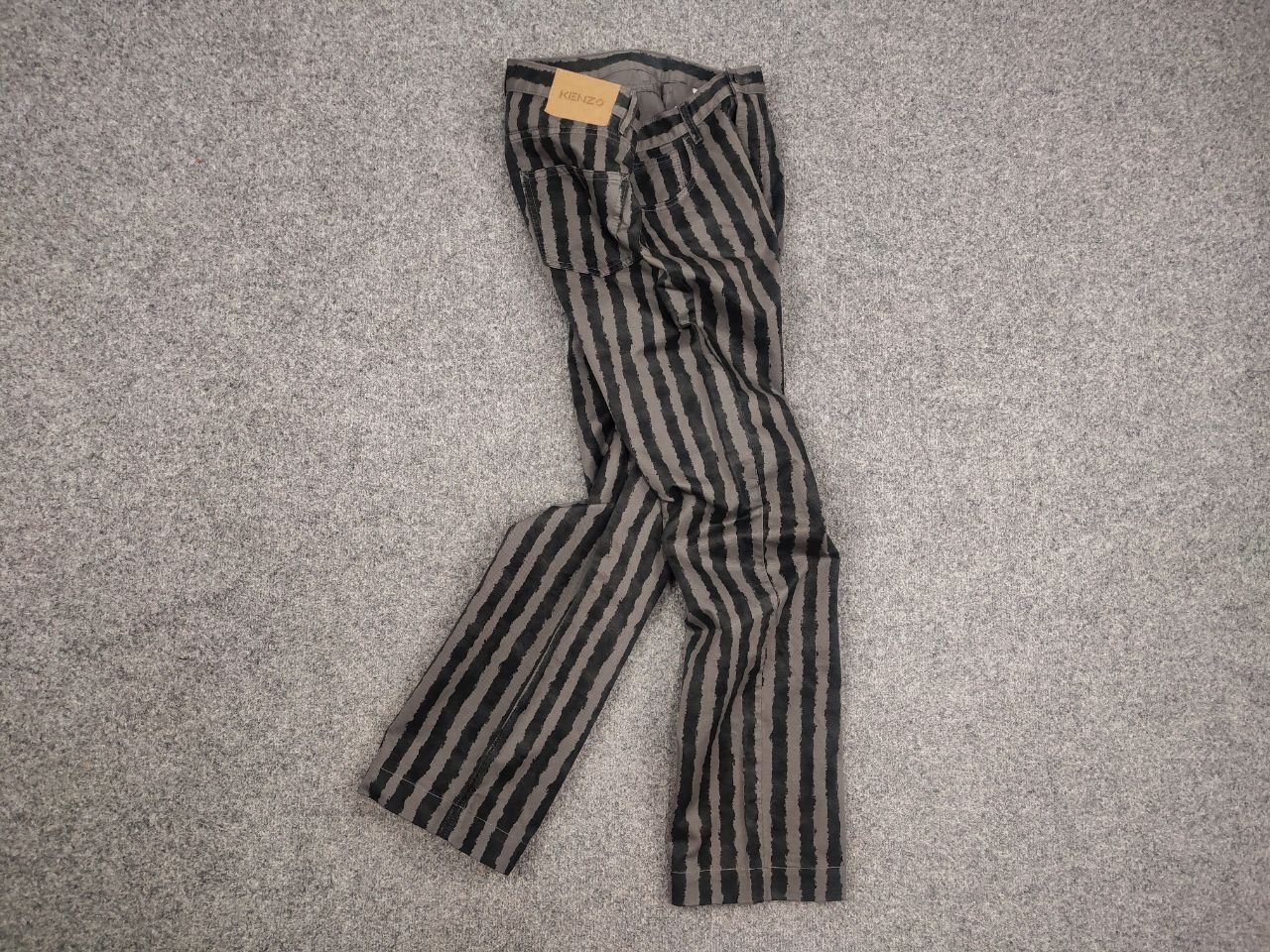 Kenzo Kenzo Design Dark Gray Striped Casual Canvas Mens Pants Size US 30 / EU 46 - 7 Thumbnail