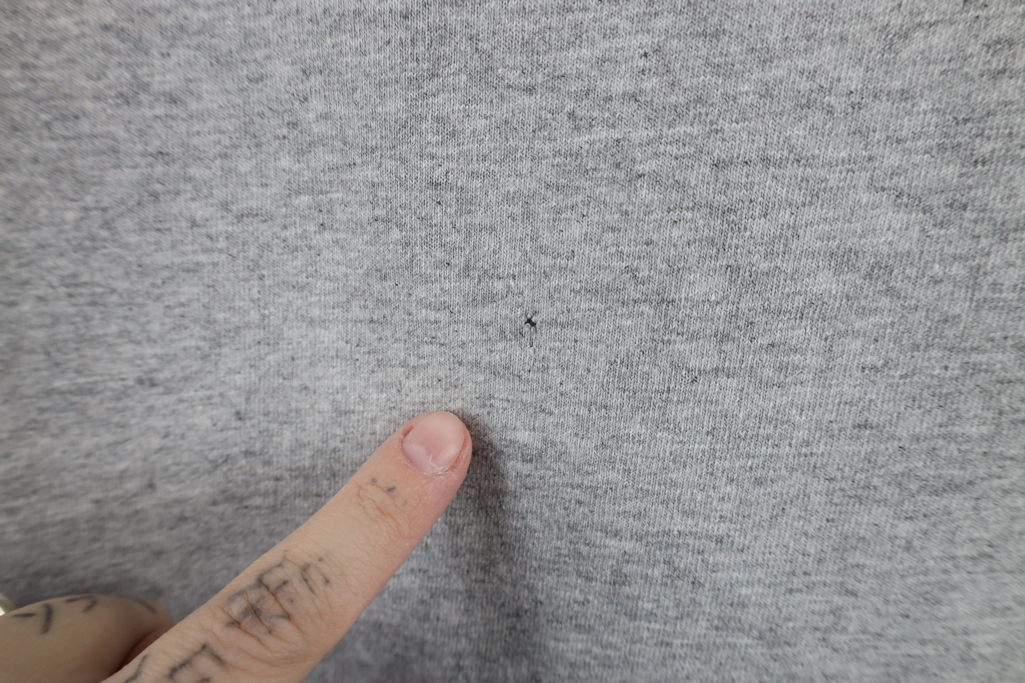 Hanes × Vintage Vintage 90s Hanes Heavyweight Blank T-Shirt Heather Gray Size US L / EU 52-54 / 3 - 4 Thumbnail