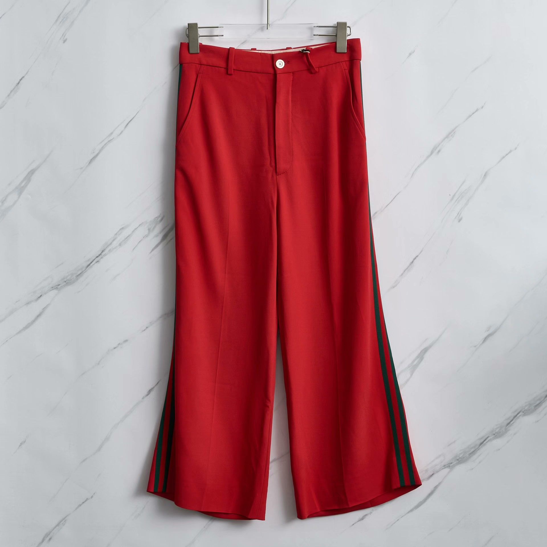 Gucci Gucci Women's Side Stripe Casual Pants Size 40" / US 18 - 1 Thumbnail