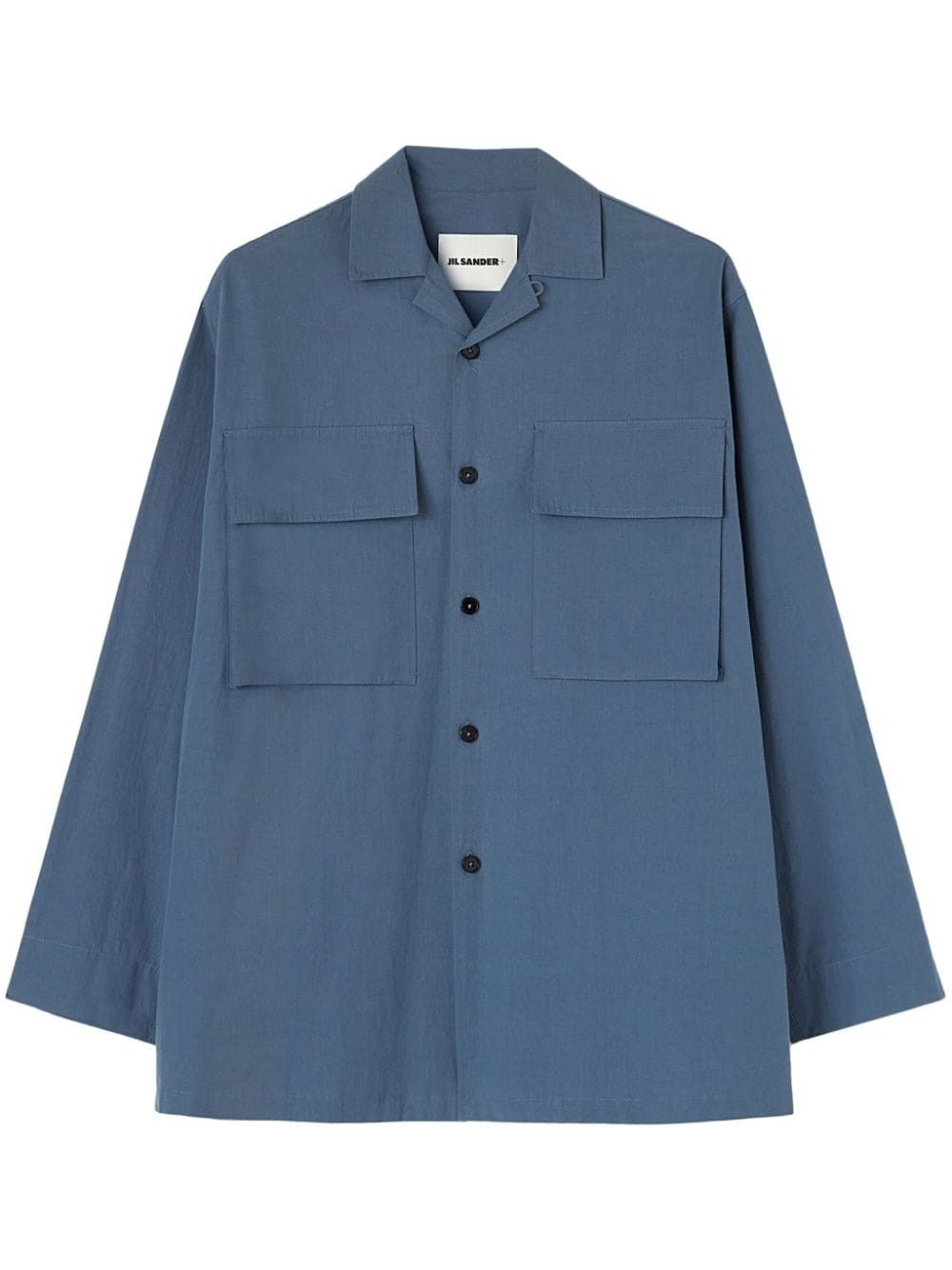 Jil Sander o1w1db10825 Shirt in Blue Size US XL / EU 56 / 4 - 1 Thumbnail