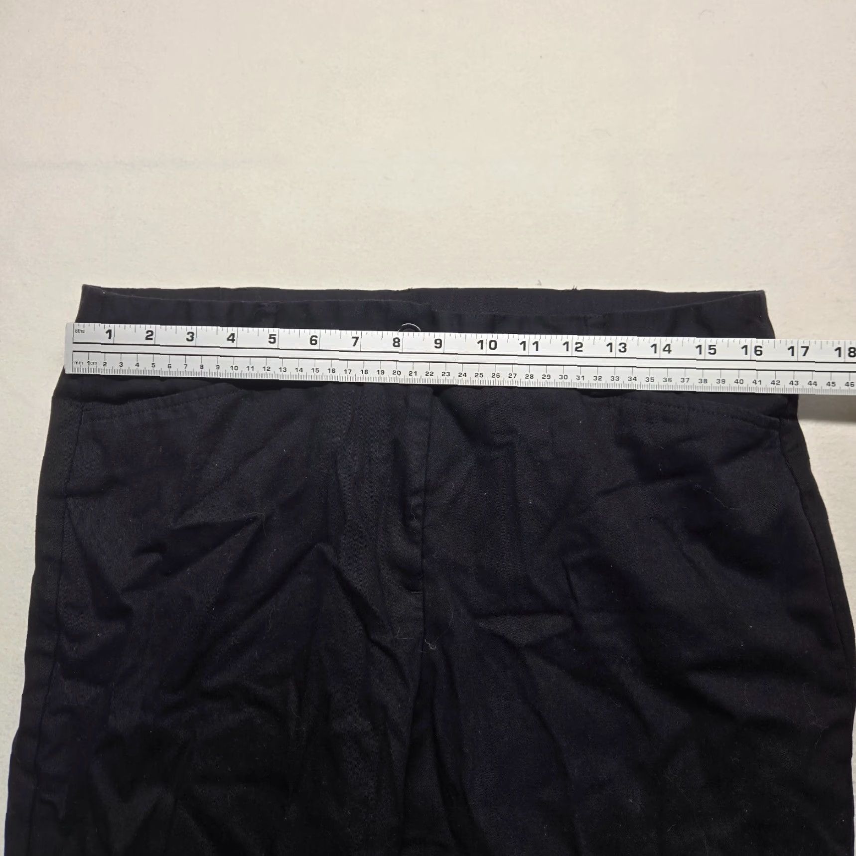 Vintage VINTAGE Laura Scott Capri Pants Women's Size 14 Black Cotton Spandex Solid 90s Size 36" / US 14 / IT 50 - 4 Thumbnail