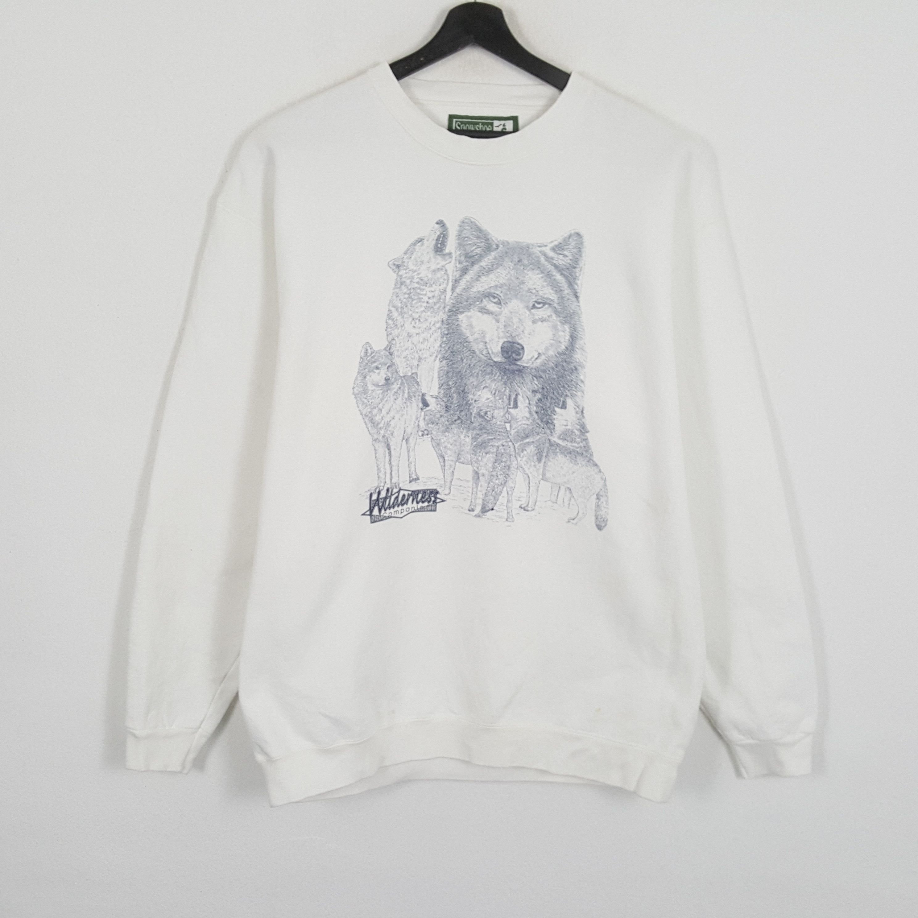 Vintage WILDERNESS COMPANION Animals Design Style Sweatshirt Size US L / EU 52-54 / 3 - 1 Thumbnail