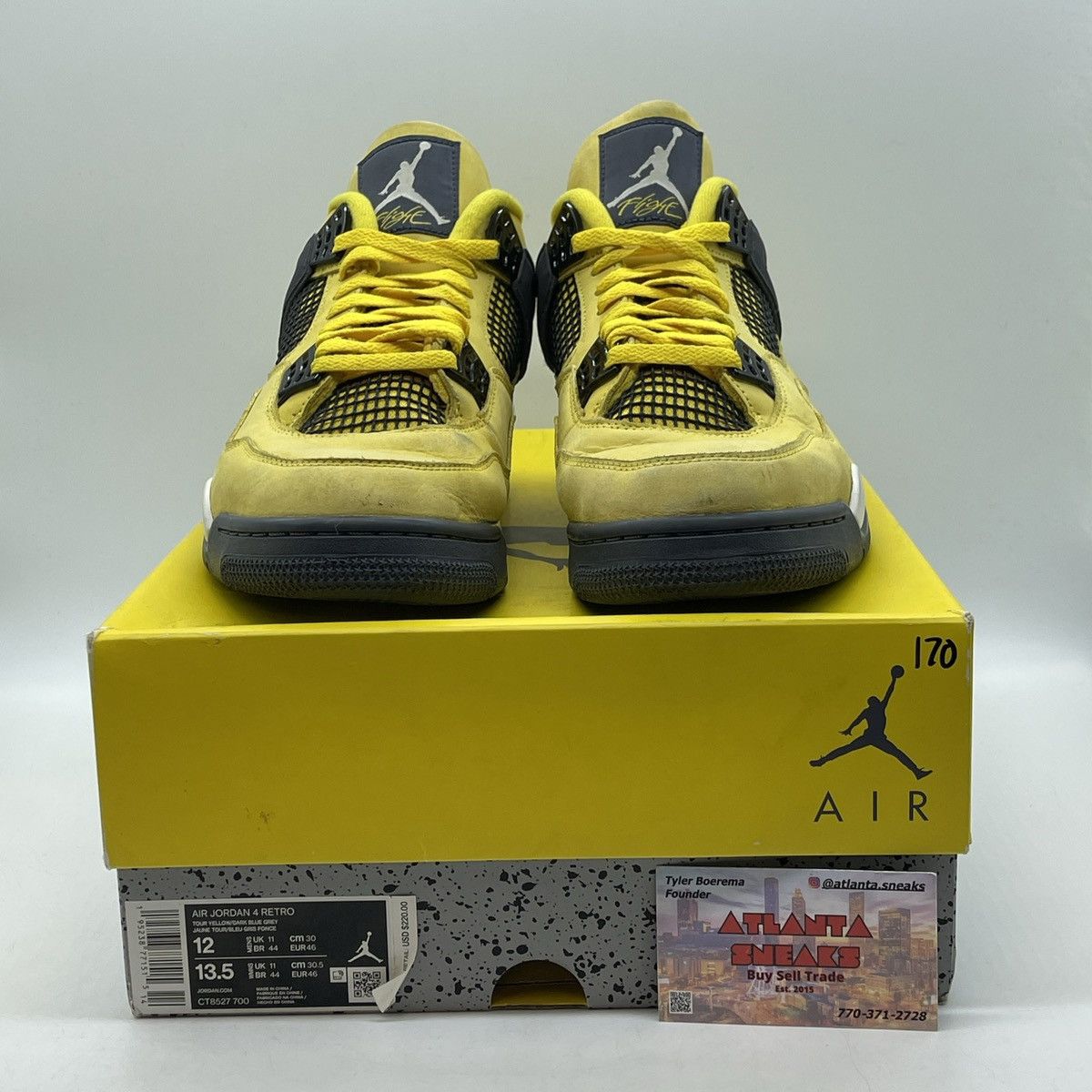 Jordan Brand Air Jordan 4 lightning Size US 12 / EU 45 - 2 Thumbnail