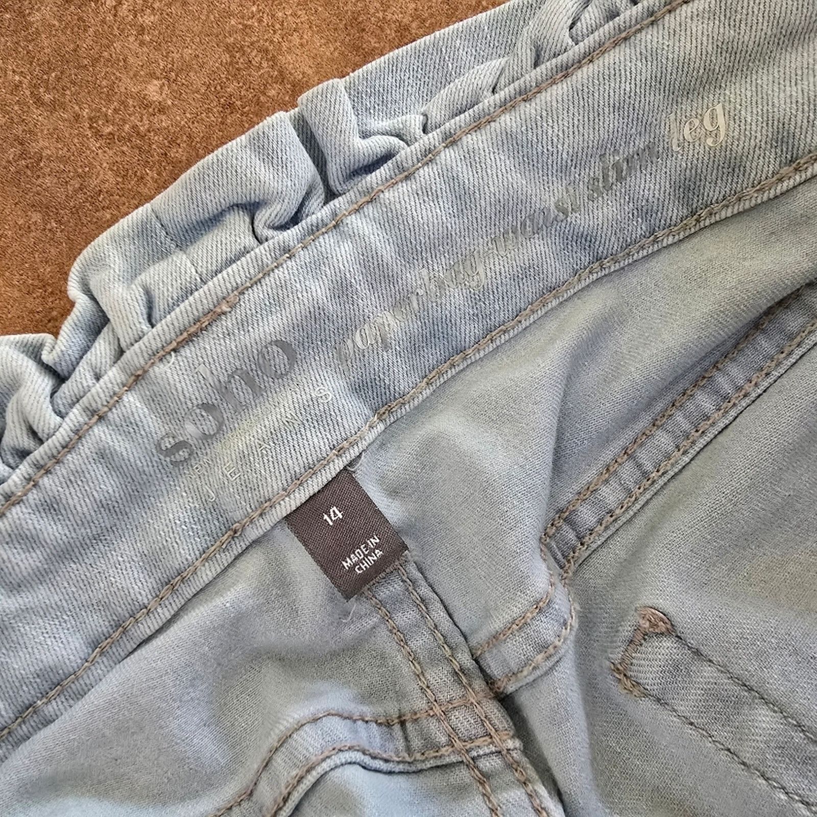 Other Light Denim | NY&C | Soho Paperbag Jean Size 36" / US 14 / IT 50 - 3 Thumbnail