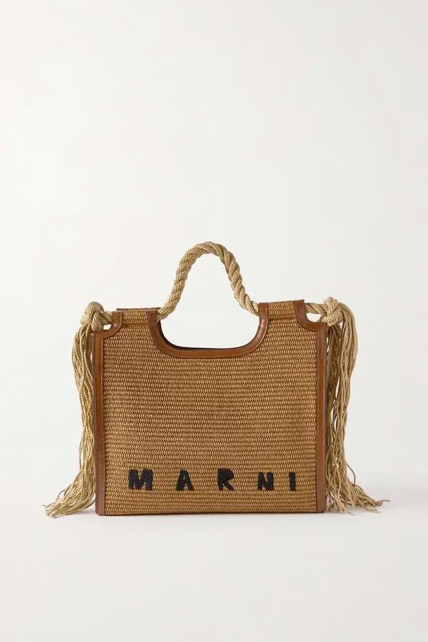 Marni oc11z0525 Size: OS/ Raffia Tote Bag in Brown Size ONE SIZE - 1 Thumbnail
