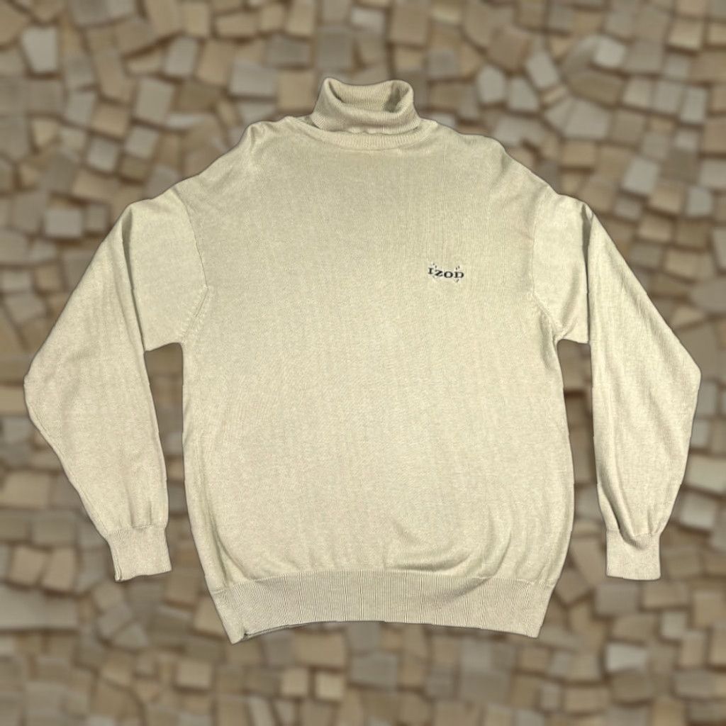 Izod VINTAGE Izod Sweater Brown Golf Turtleneck Pullover Adult MEDIUM 90s Mens Size US M / EU 48-50 / 2 - 1 Thumbnail
