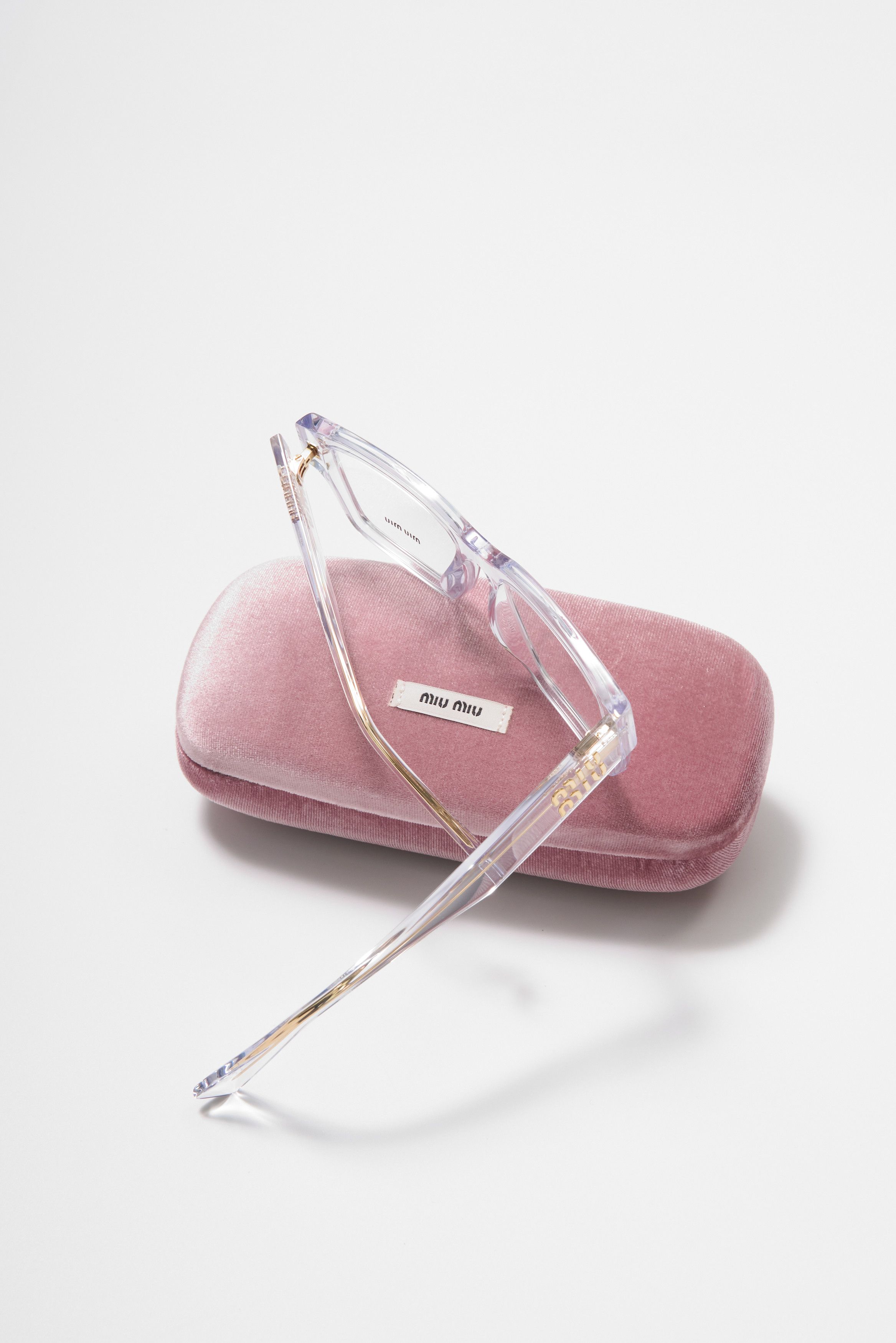 Miu Miu NEW Miu Miu MU02XV 2AZ1O1 Rectangle Women Eyeglasses Size ONE SIZE - 7 Thumbnail