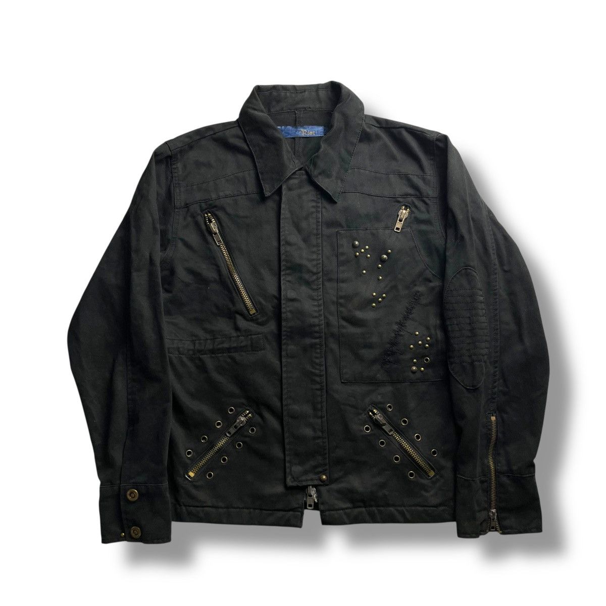 Isamu Katayama Backlash 🇯🇵 RIOT MULTIPOCKET SPIKE PUNK GOTHIC JACKET Size US M / EU 48-50 / 2 - 1 Thumbnail