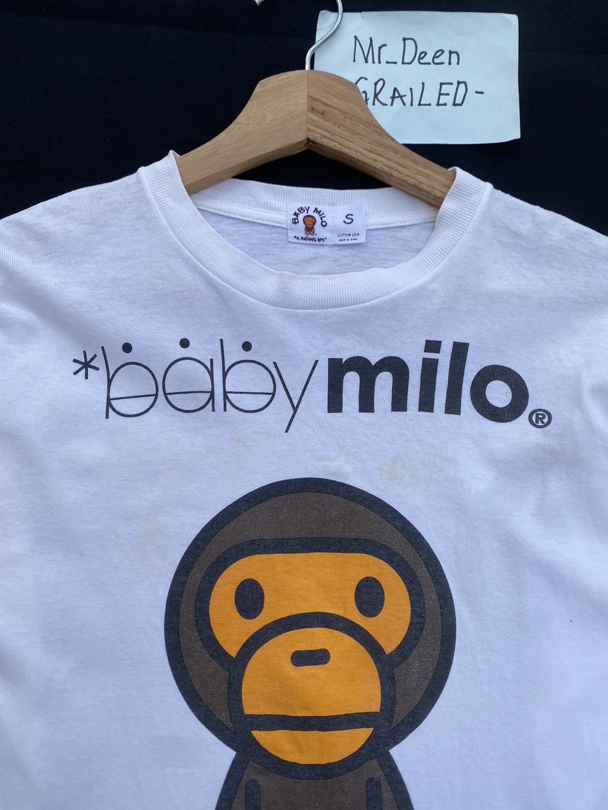 Bape Rare Vintage Baby Milo by BAPE Longsleeve Tshirt Size US S / EU 44-46 / 1 - 8 Thumbnail
