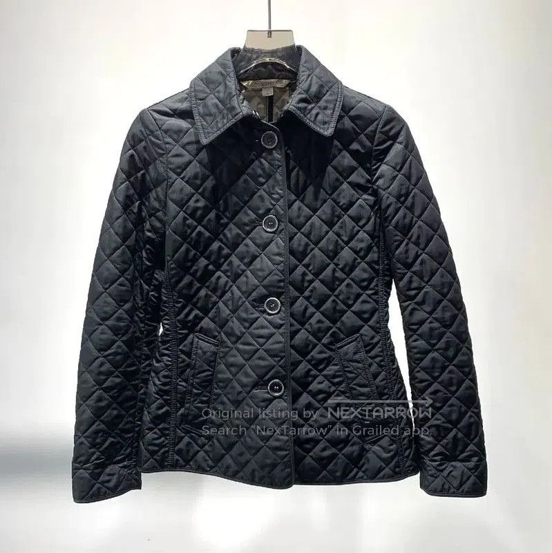 Burberry Burberry Black Quilted Cotton Women's Jacket. Size XS / US 0-2 / IT 36-38 - 1 Thumbnail