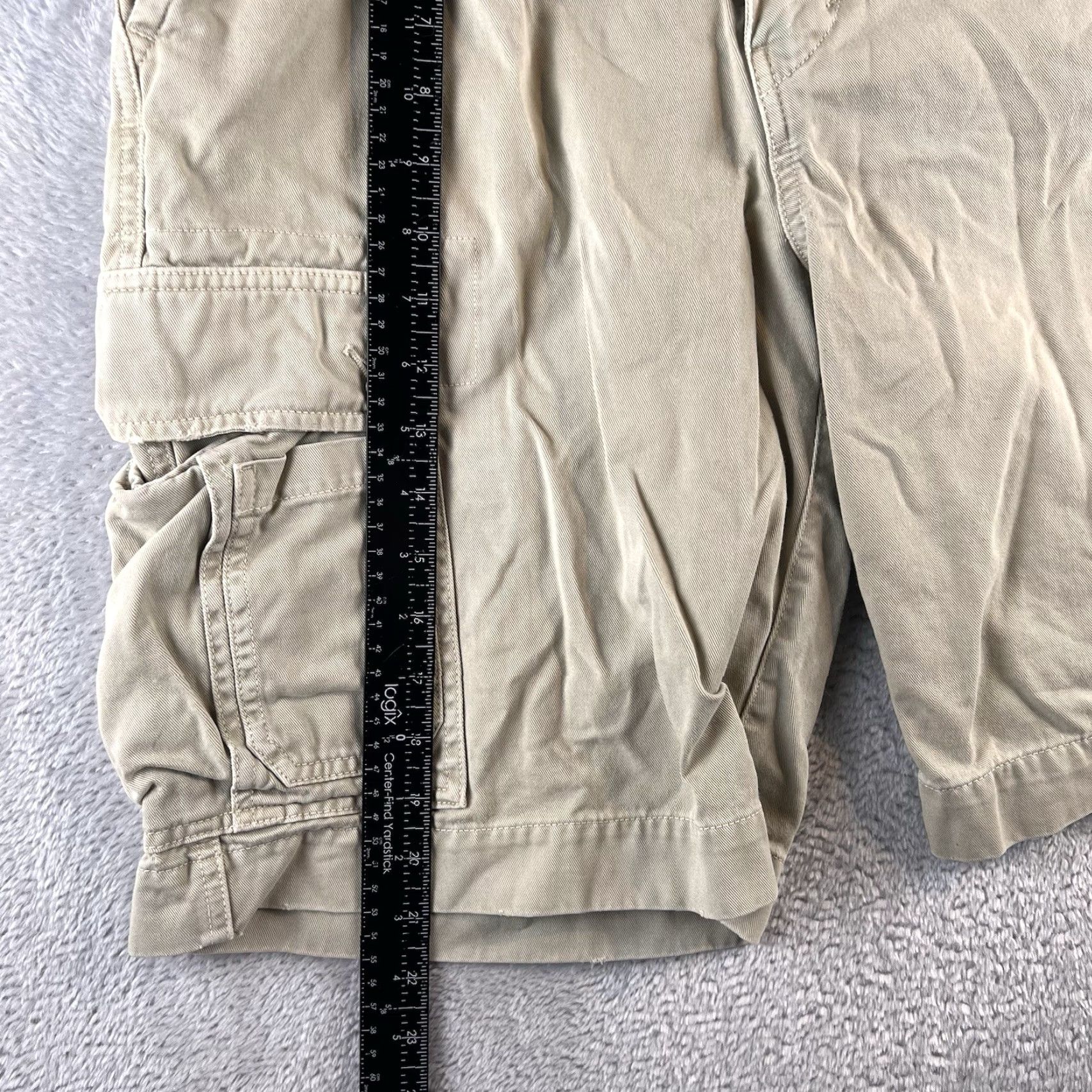American Eagle Outfitters American Eagle Cargo Shorts Mens 33 Beige Tan Baggy Skater Y2K Size US 33 - 4 Thumbnail