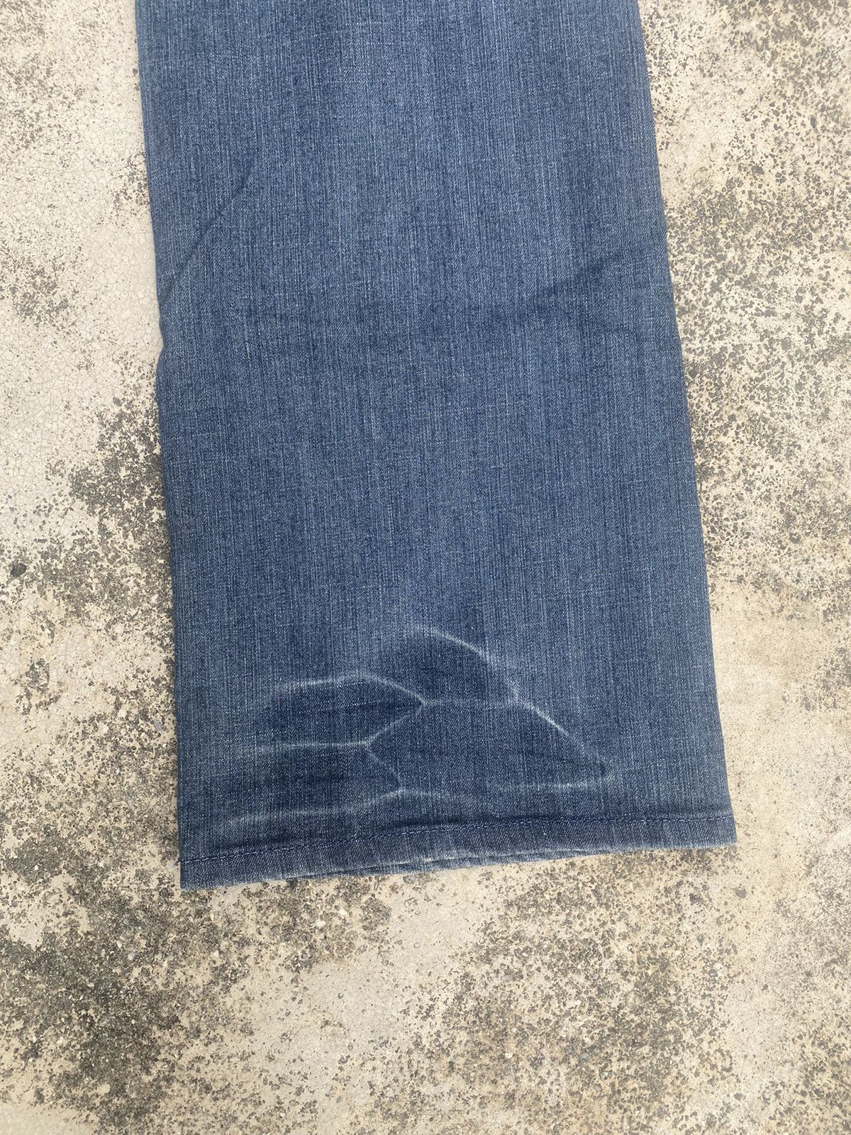 If Six Was Nine × Le Grande Bleu (L.G.B.) × Marithe + Francois Girbaud Flare Jeans Marithe Francois Girbaud Faded Denim Jeans Size US 34 / EU 50 - 22 Thumbnail