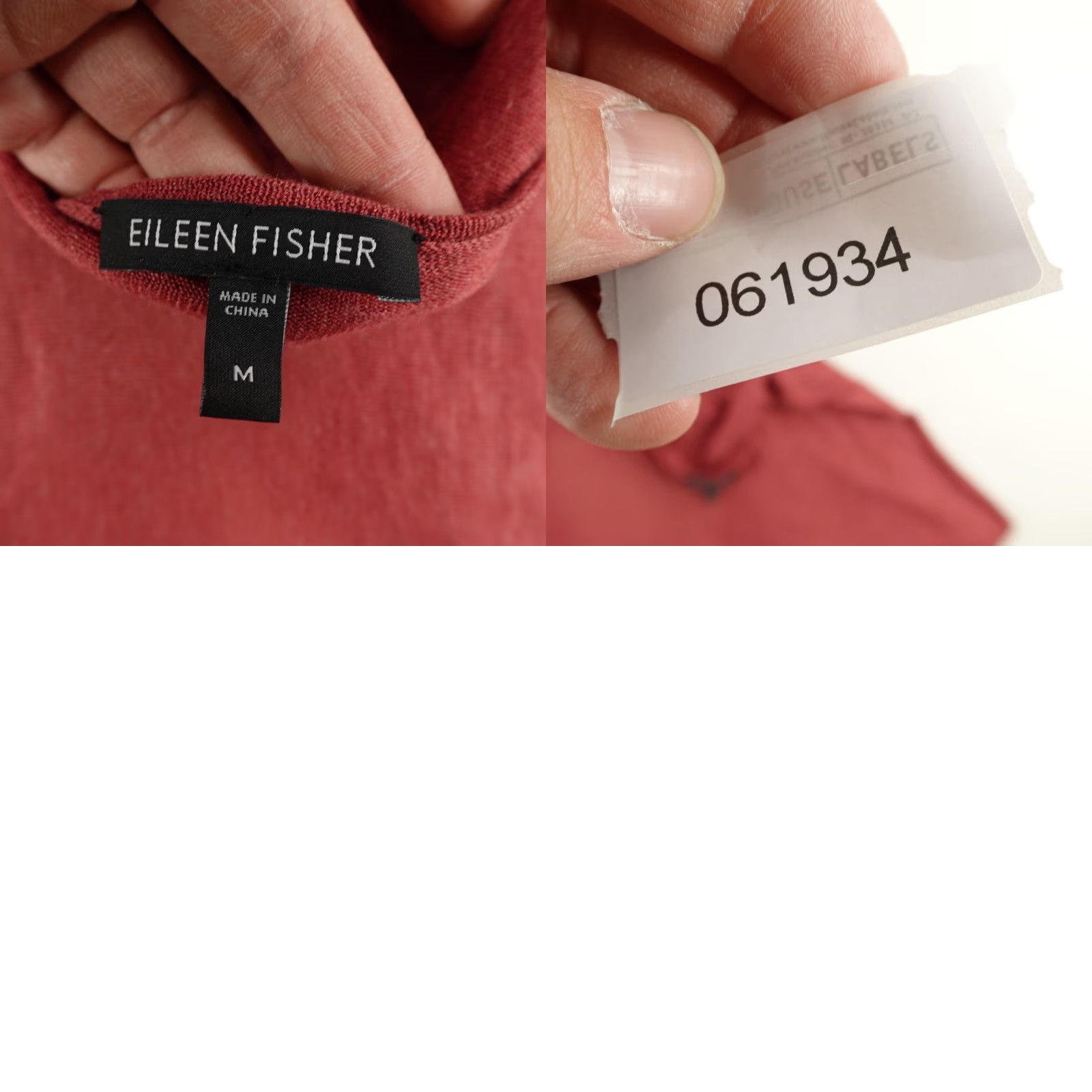 Eileen Fisher Eileen Fisher Sweater Womens Medium Red Open Front Silk Linen Cardigan Top Flowy Size M / US 6-8 / IT 42-44 - 8 Thumbnail