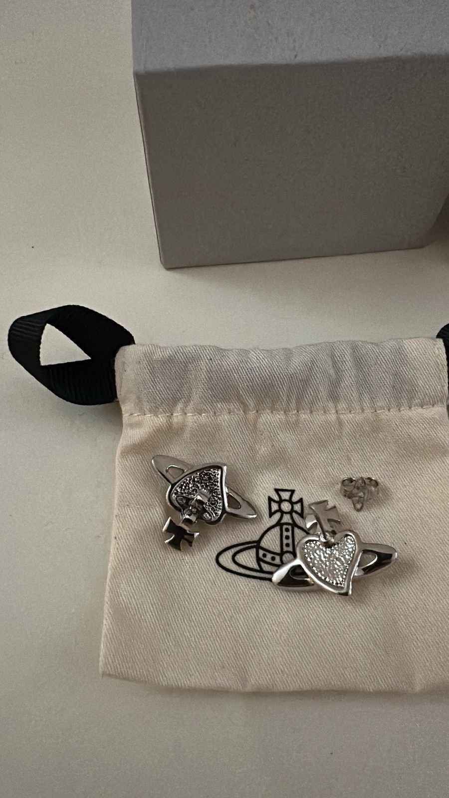Vivienne Westwood Vivienne Weswtood Heart earrings Size ONE SIZE - 3 Thumbnail