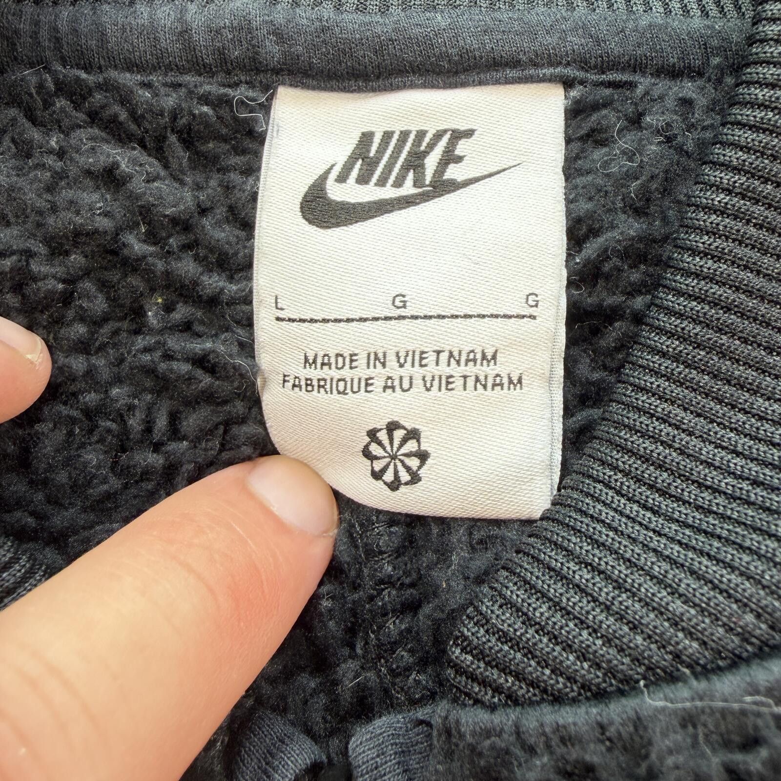 Nike Nike Sherpa Teddy Fleece Longline Full Zip Jacket Black L Size L / US 10 / IT 46 - 5 Thumbnail