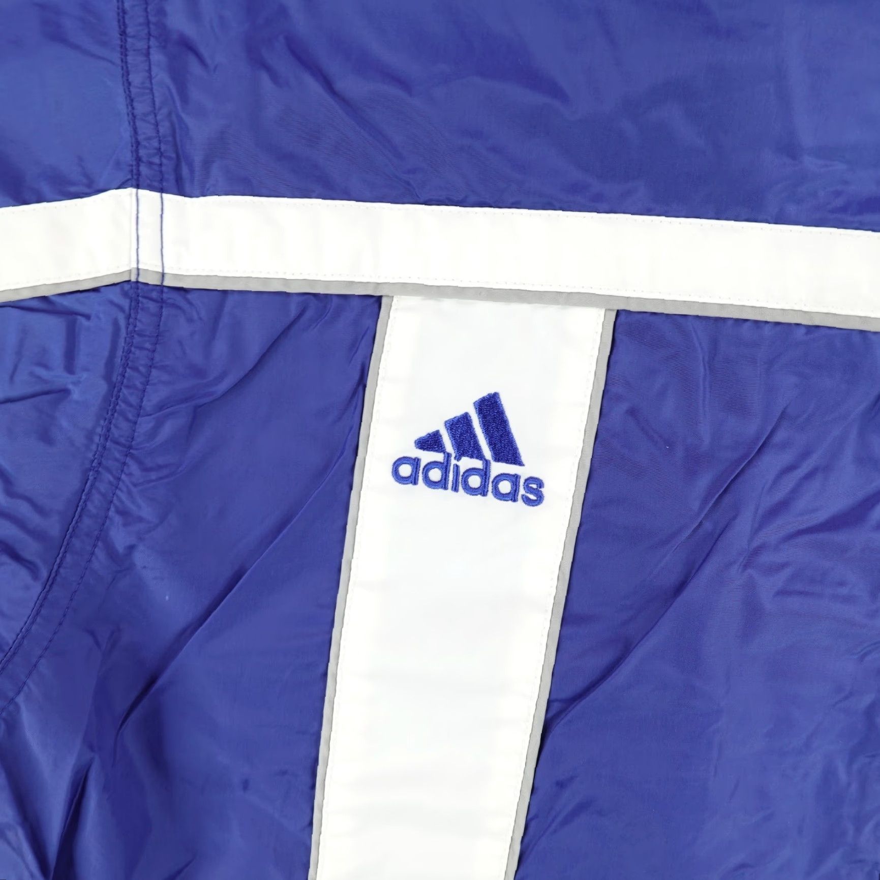 Adidas VINTAGE adidas Jacket Men M Blue White Windbreaker Track Coat Full Zip Y2k Size US M / EU 48-50 / 2 - 3 Thumbnail