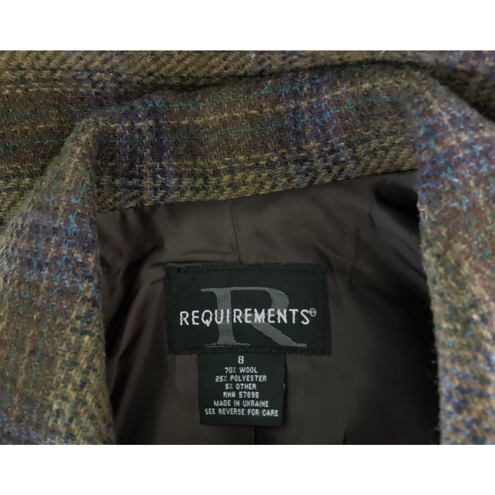 Vintage VINTAGE Requirements Jacket Women 8 Wool Plaid Zip Pockets Casual Preppy Bohemian Retro Fall/Winter Womens Size M / US 6-8 / IT 42-44 - 4 Thumbnail