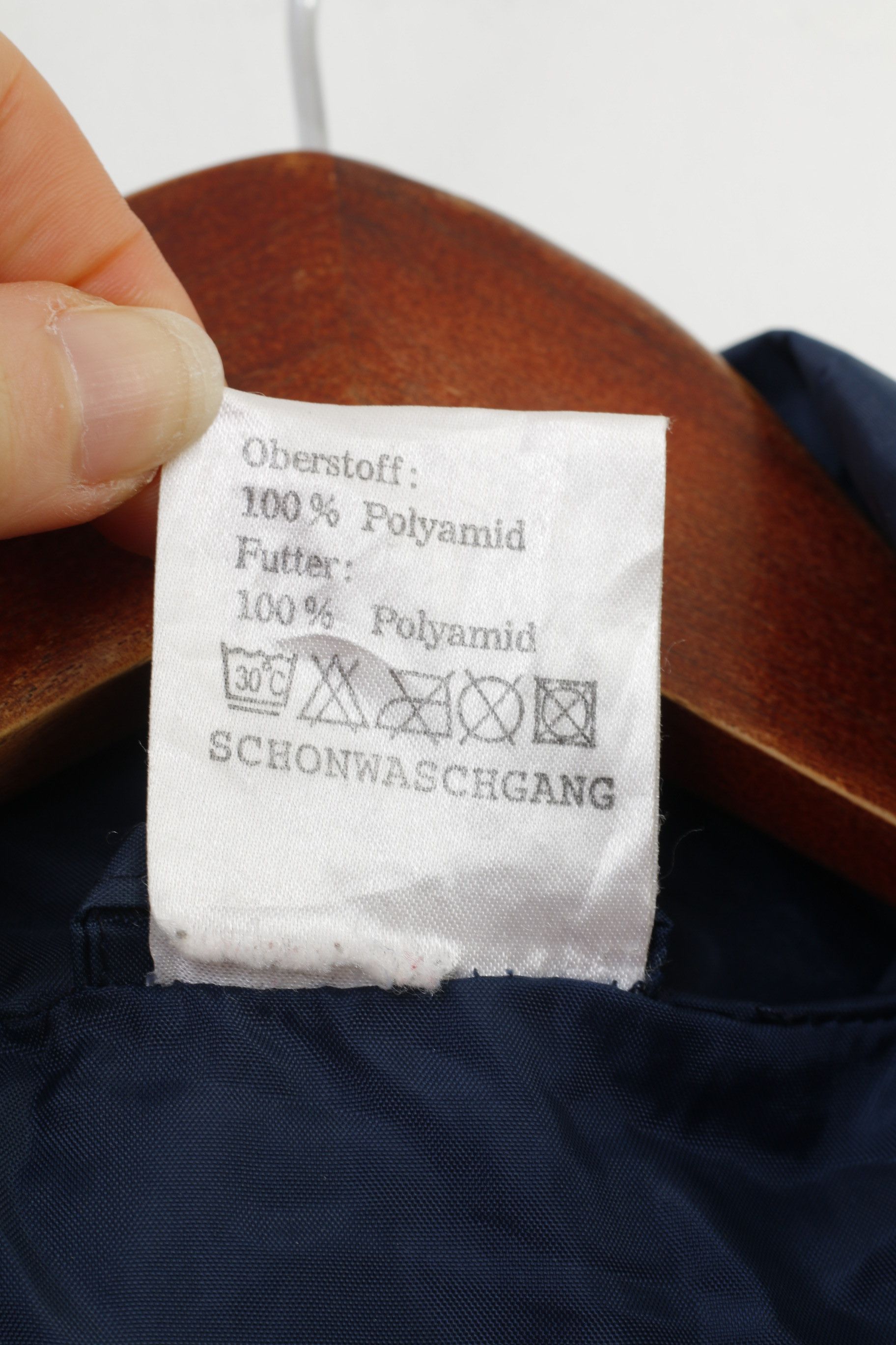 Vintage Crane Sports Men M Jacket Hood Nylon Waterproof Navy 0845 Size US M / EU 48-50 / 2 - 5 Thumbnail