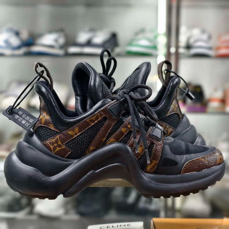 Louis Vuitton Louis Vuitton Archlight Black Sneakers -2505 Size US 4 / IT 34 - 5 Thumbnail