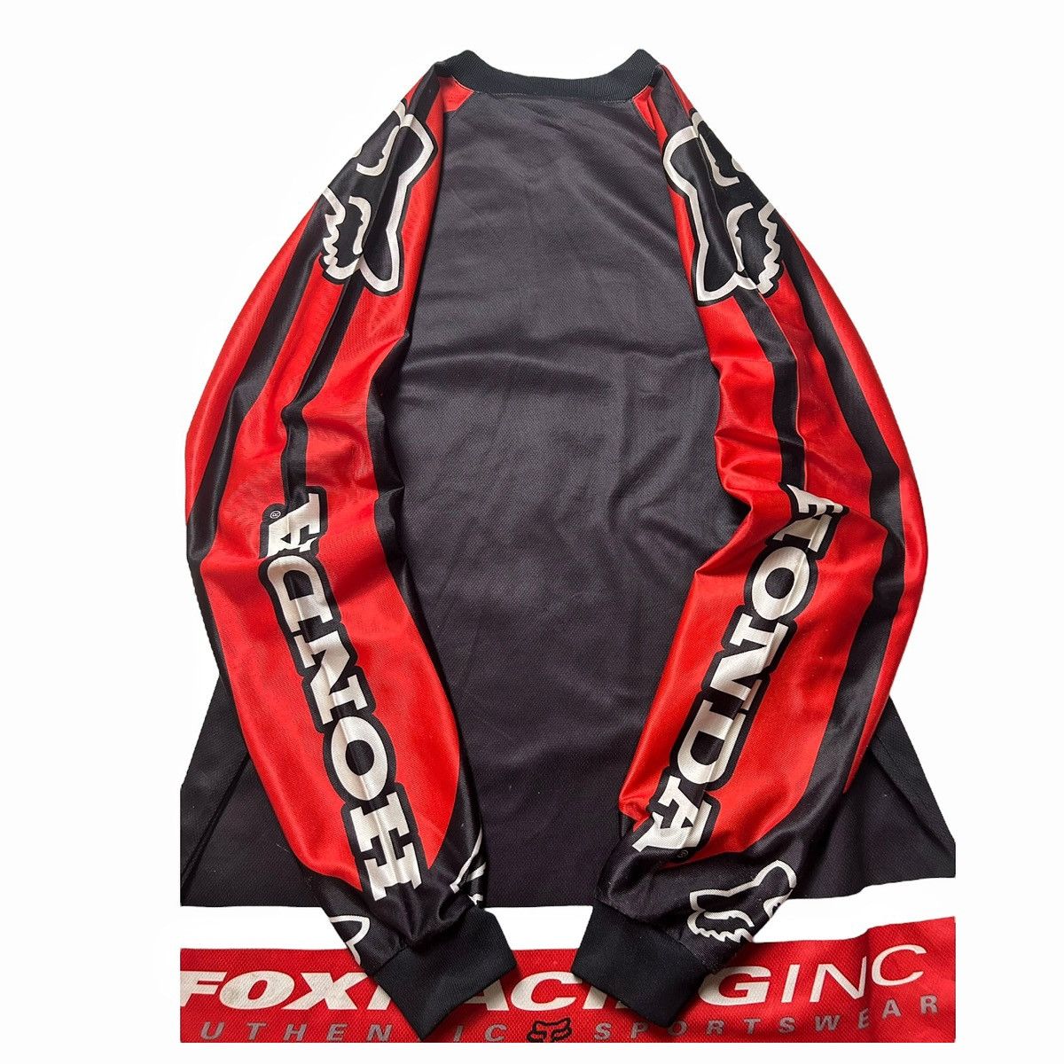 Fox Racing × Gear for Sports × Vintage Vintage 1998 Honda Fox Racing Jersey Ezra Lusk Motocross Size US L / EU 52-54 / 3 - 11 Thumbnail