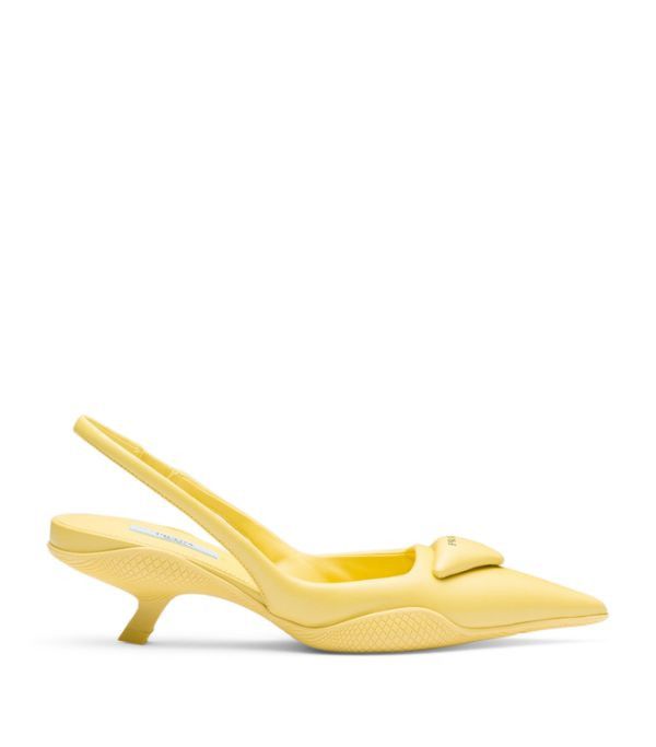 Prada o1la1rc1a0724 Heeled Pump in Yellow Size US 7.5 / IT 37.5 - 1 Thumbnail