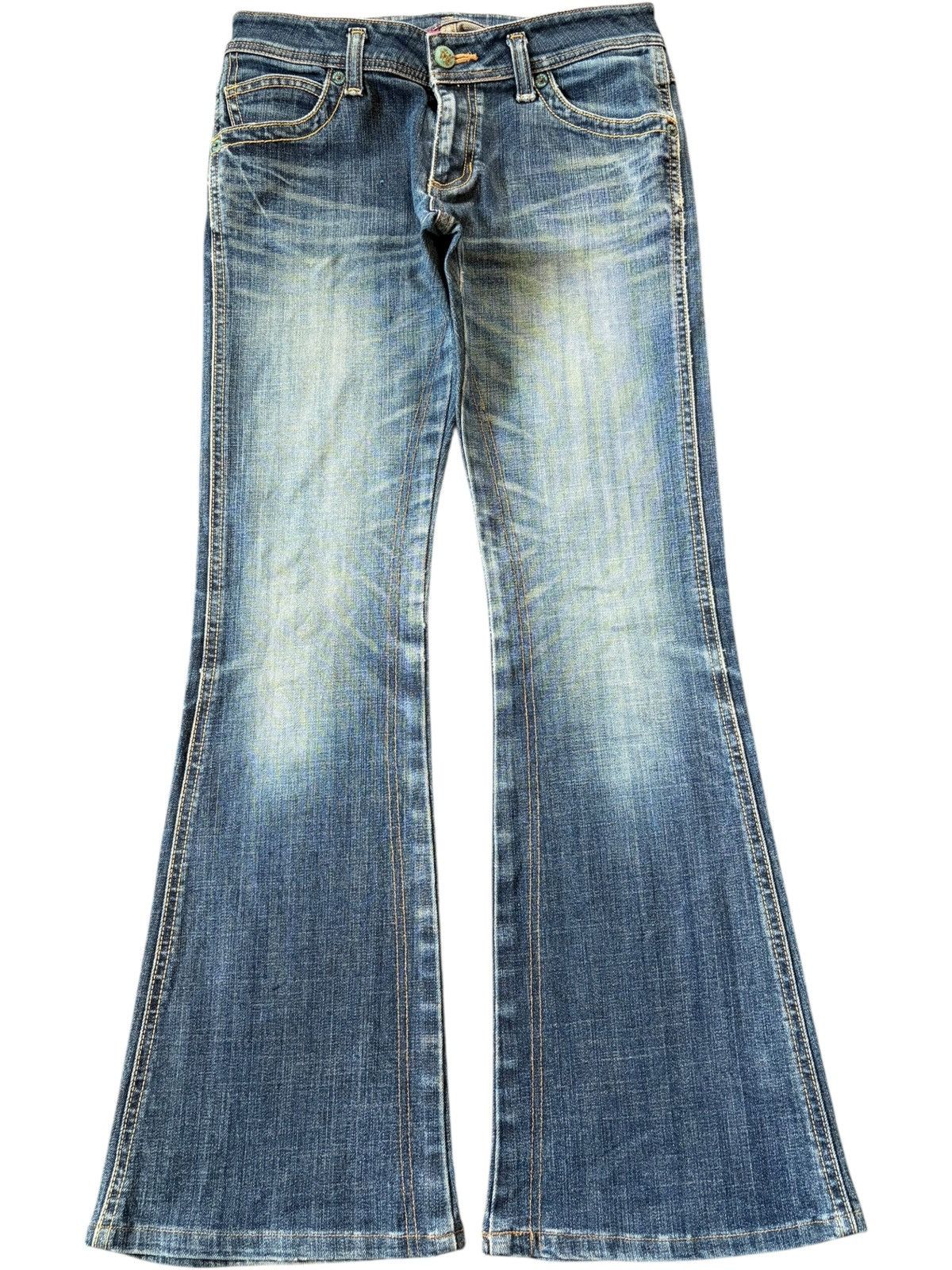 Vintage Wrangler Faded Wash Low Rise Flare Jeans