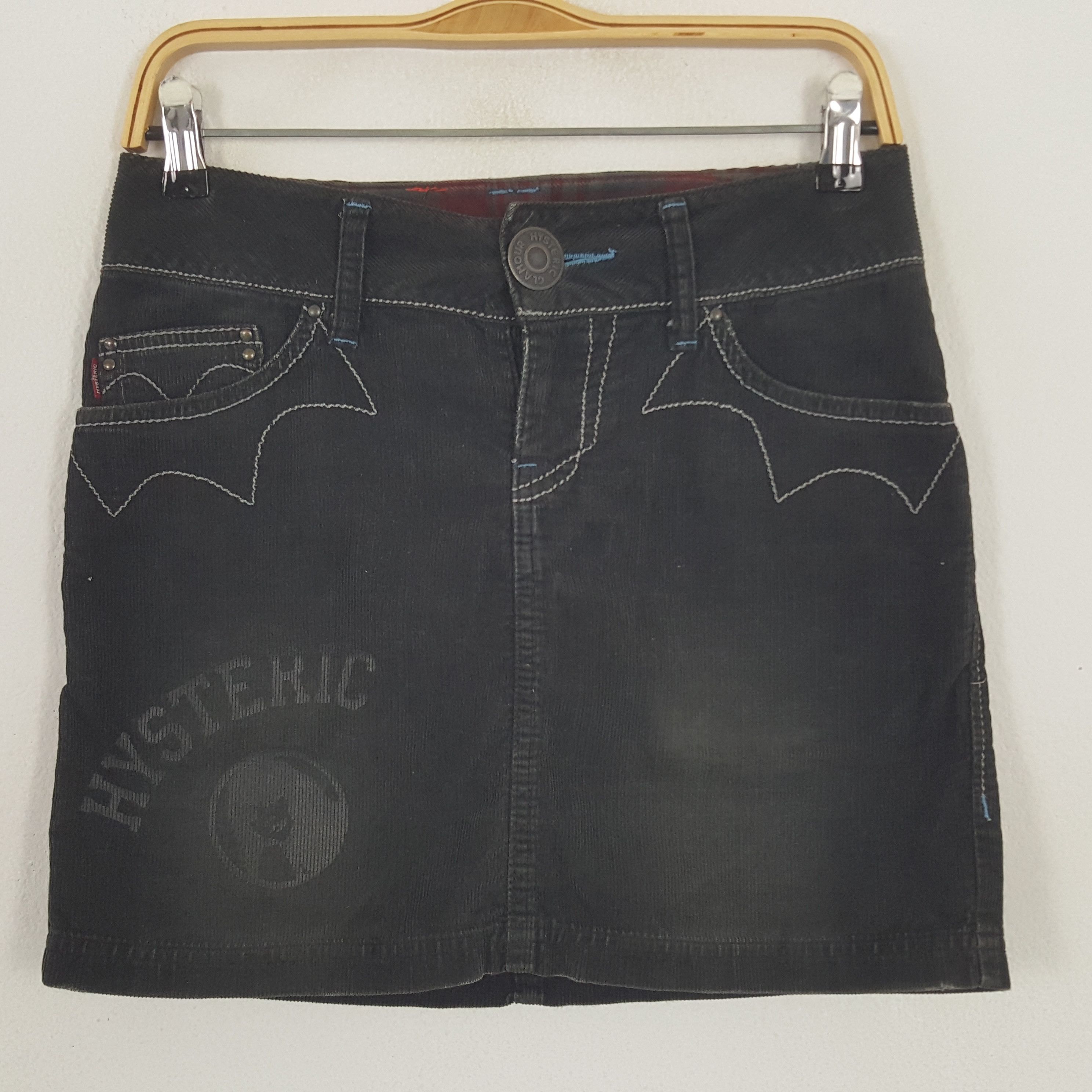 Hysteric Glamour × Vintage Vintage Hysteric Glamour Custom Big Logo Corduroy Skirts Size 28" / US 6 / IT 42 - 3 Thumbnail