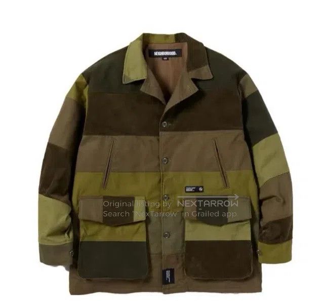 Neighborhood Neighborhood Patchwork collar button-up casual jacket, men Size US M / EU 48-50 / 2 - 1 Thumbnail